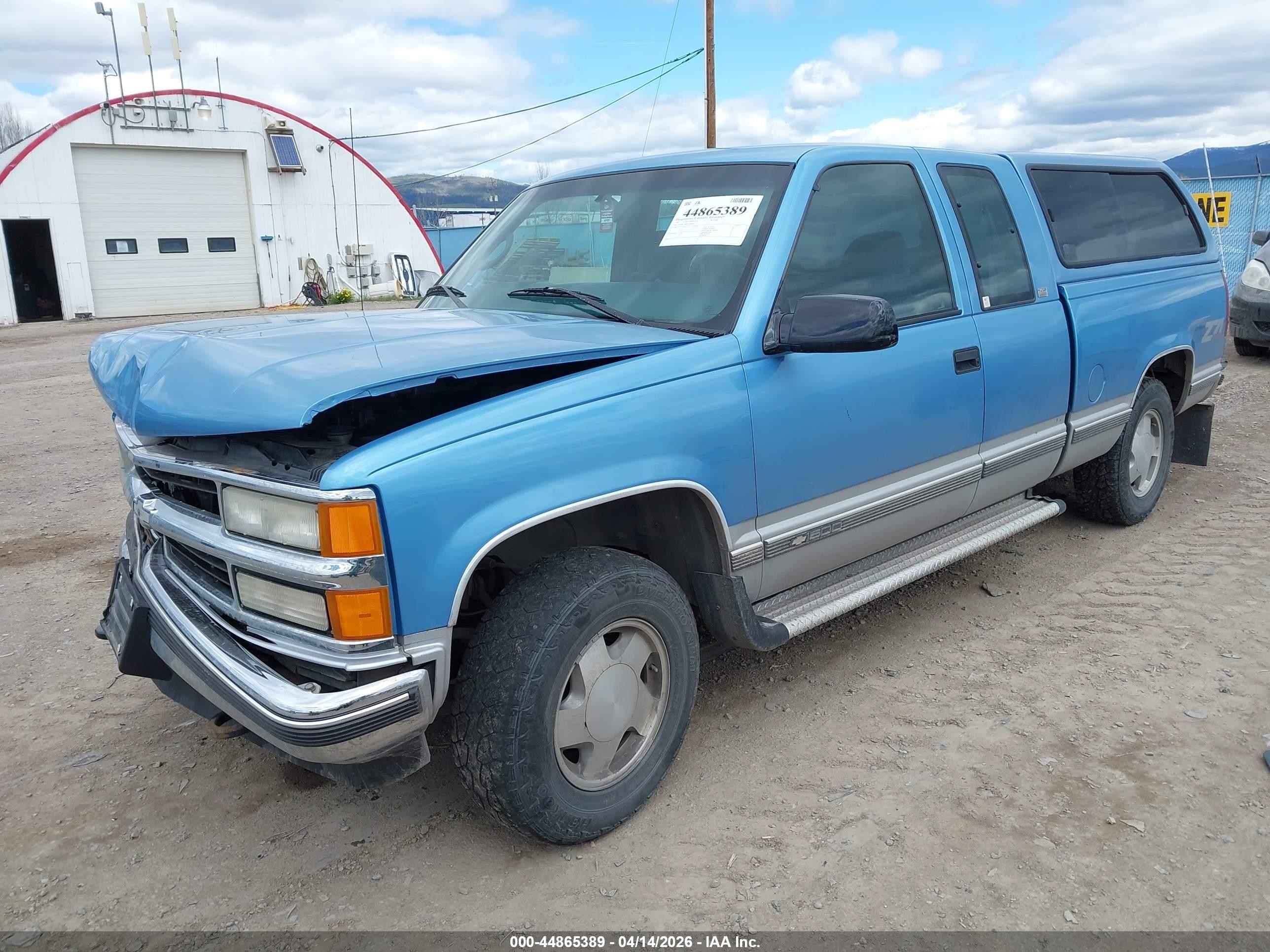 1997 Chevrolet K1500 Fleetside Blue vin: 2GCEK19R8V1180864