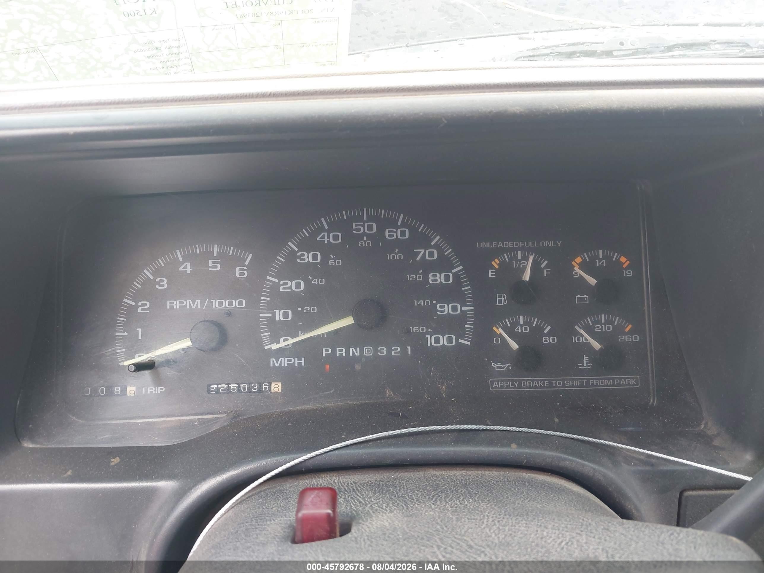 1997 Chevrolet K1500 Fleetside Black vin: 2GCEK19R8V1203981
