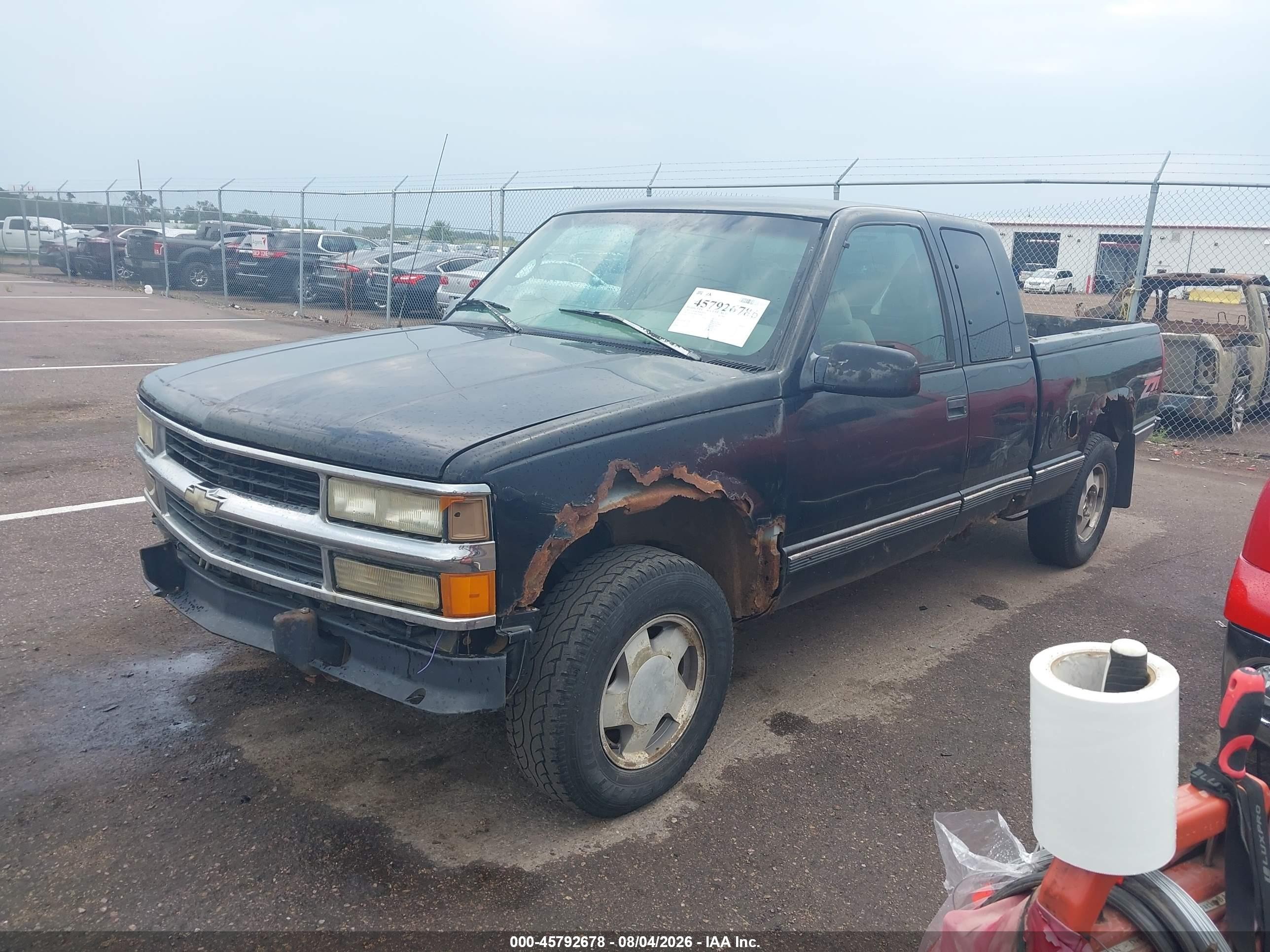 1997 Chevrolet K1500 Fleetside Black vin: 2GCEK19R8V1203981