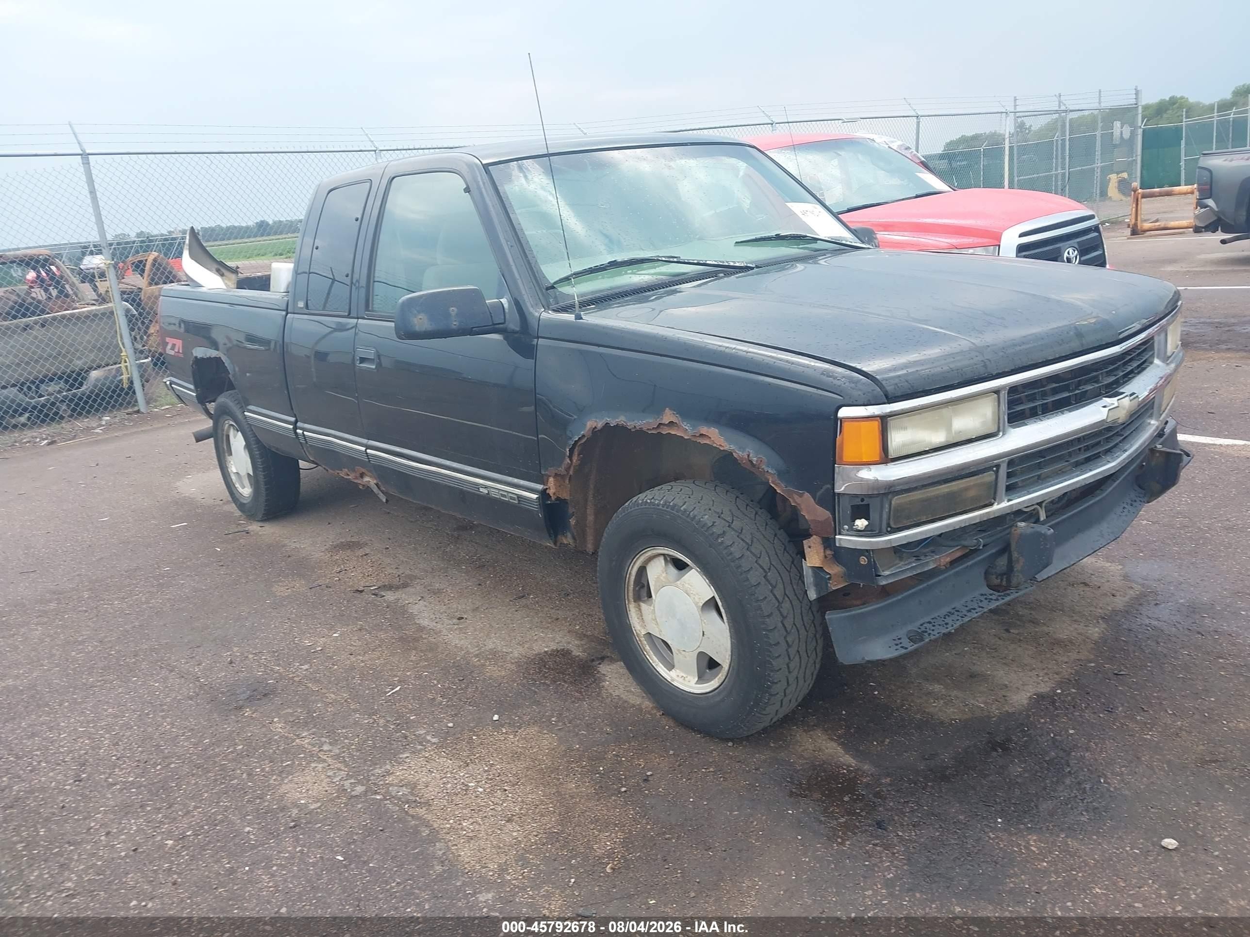 1997 Chevrolet K1500 Fleetside Black vin: 2GCEK19R8V1203981