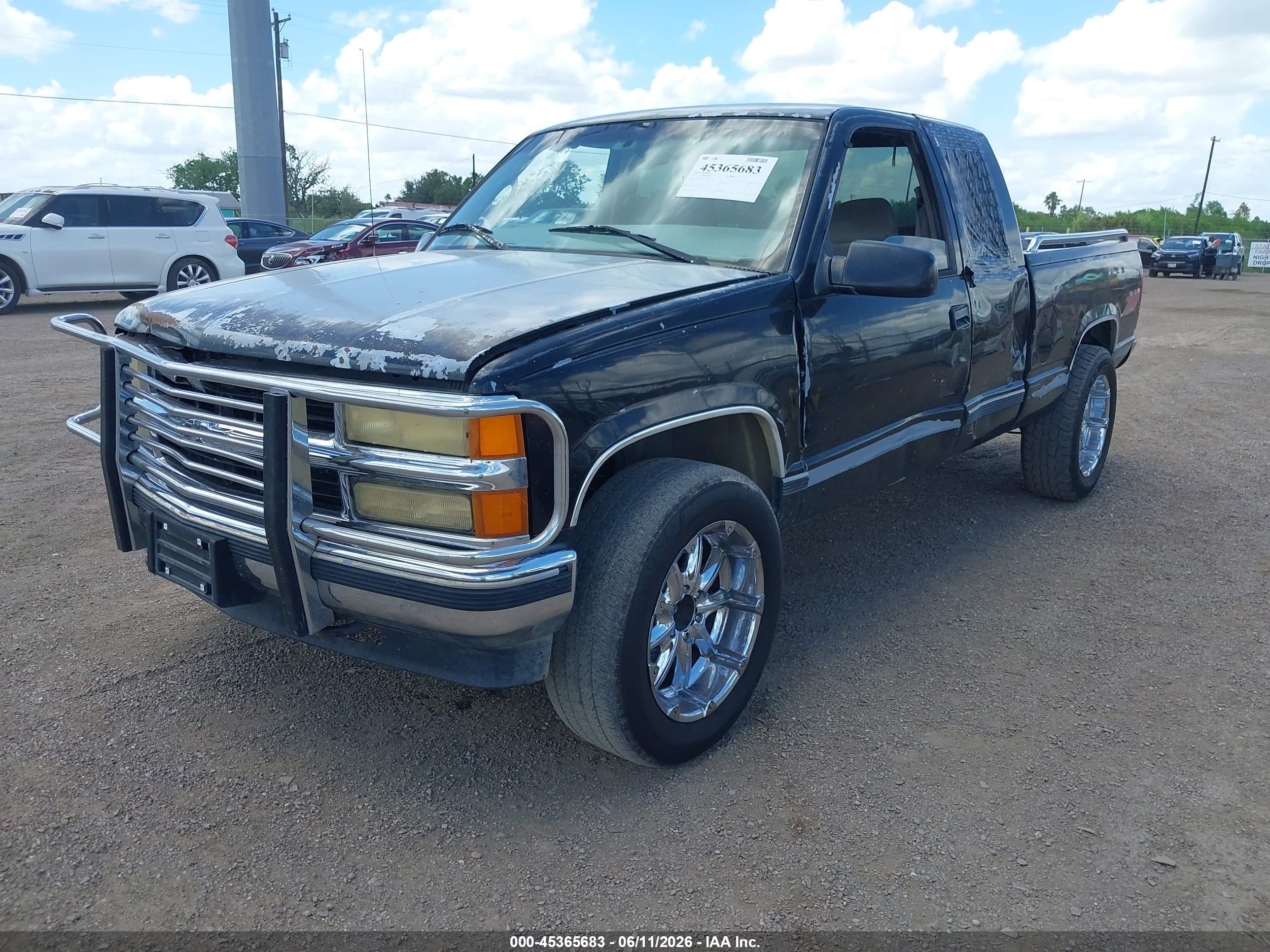 1997 Chevrolet K1500 Fleetside Black vin: 2GCEK19R9V1266328