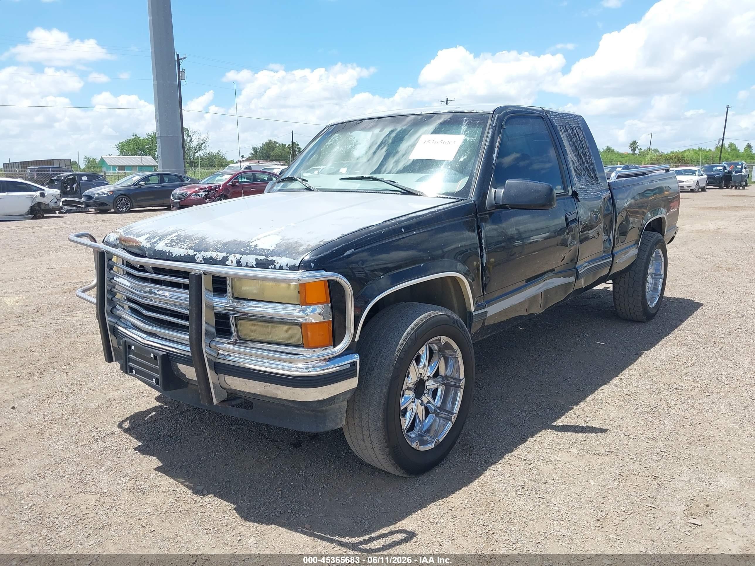 1997 Chevrolet K1500 Fleetside Black vin: 2GCEK19R9V1266328