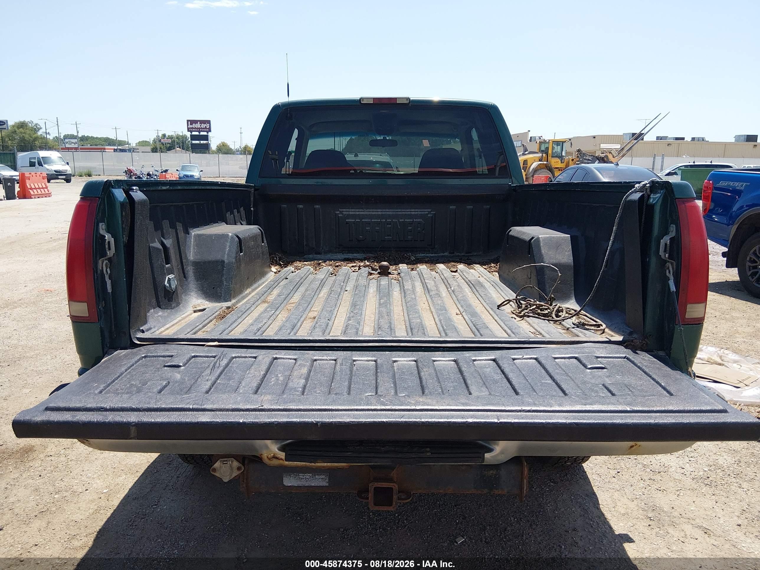 1998 Chevrolet C/k 1500 Fleetside Green vin: 2GCEK19R9W1126071