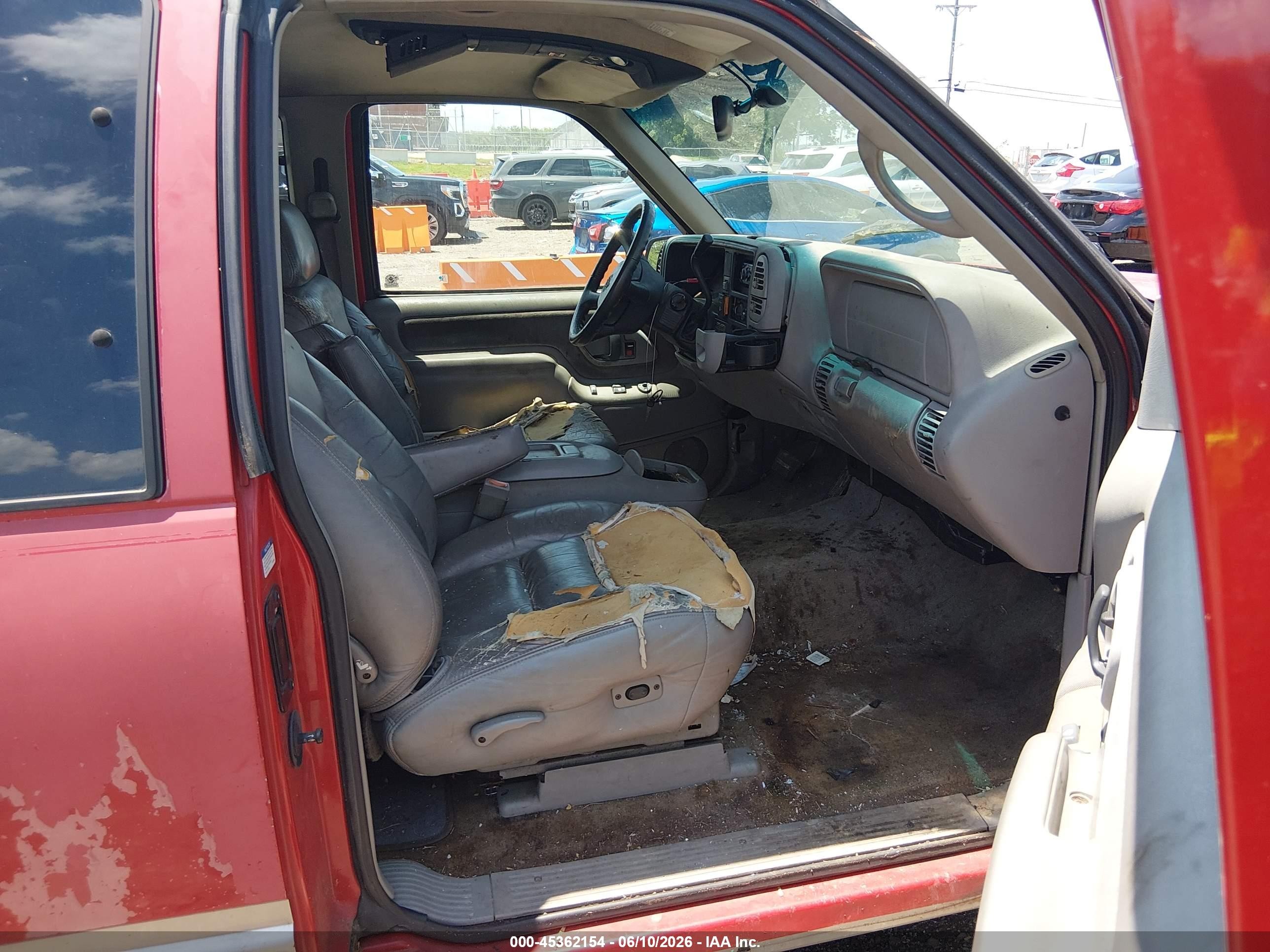 1998 Chevrolet C/k 1500 Fleetside Red vin: 2GCEK19R9W1141038