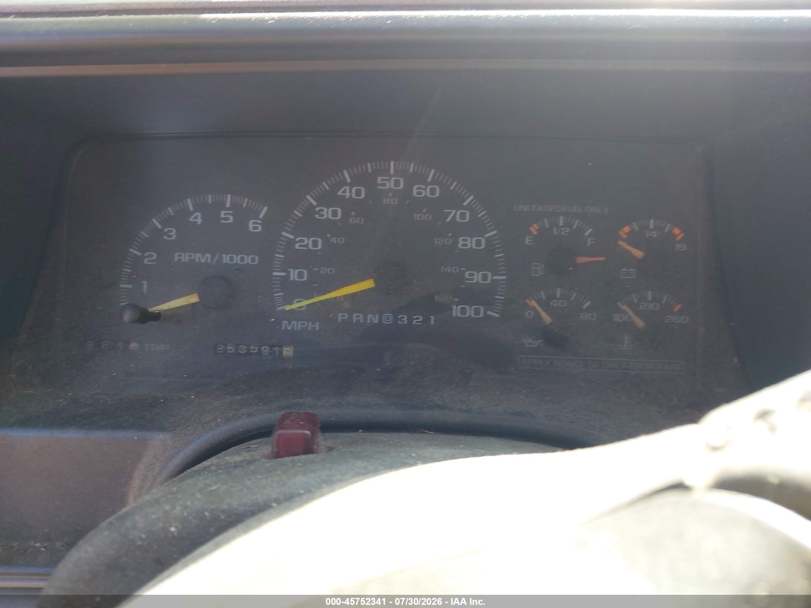1998 Chevrolet C/k 1500 Fleetside Золотой vin: 2GCEK19R9W1276312