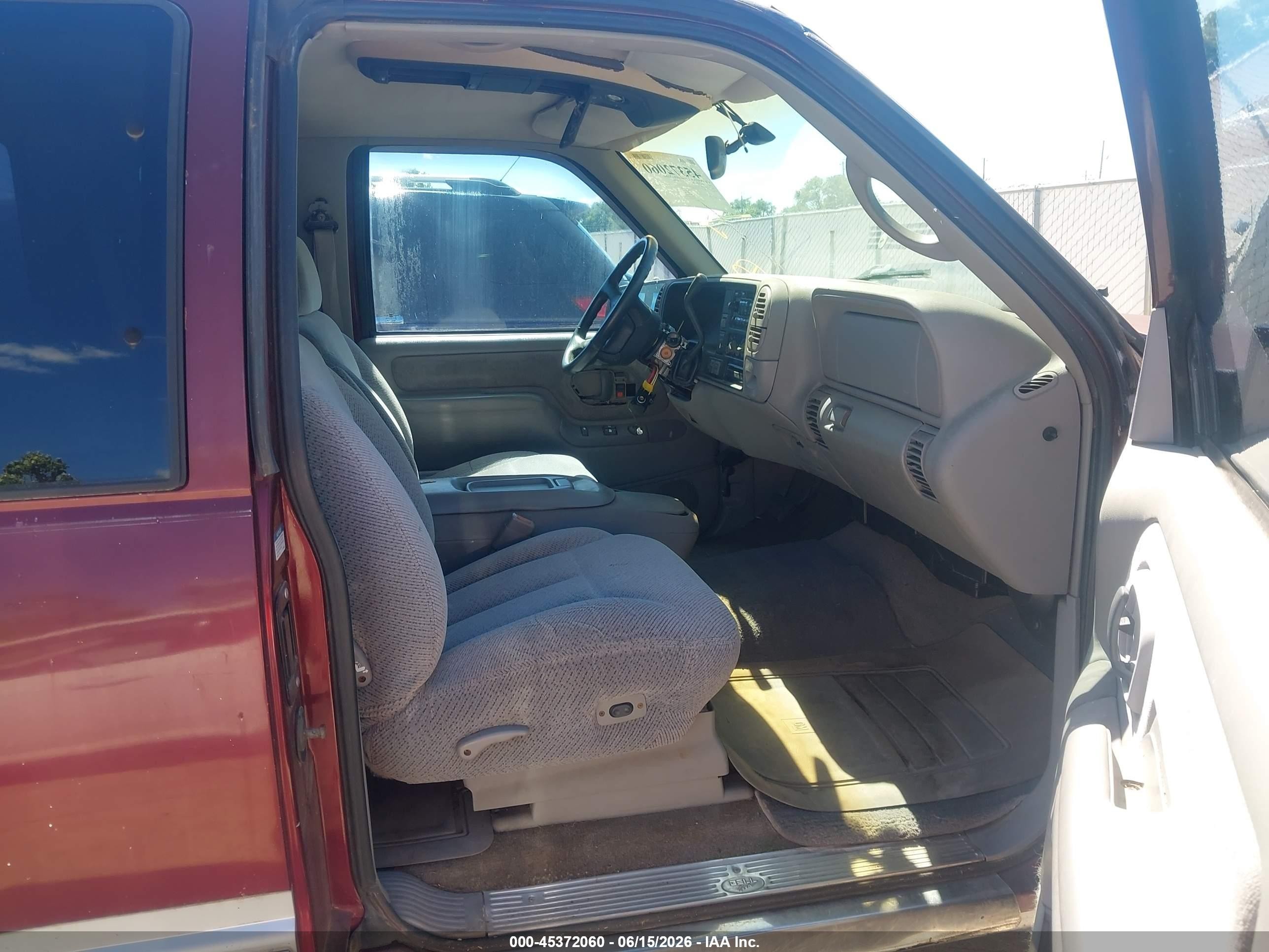 1997 Chevrolet K1500 Fleetside Red vin: 2GCEK19RXV1163211