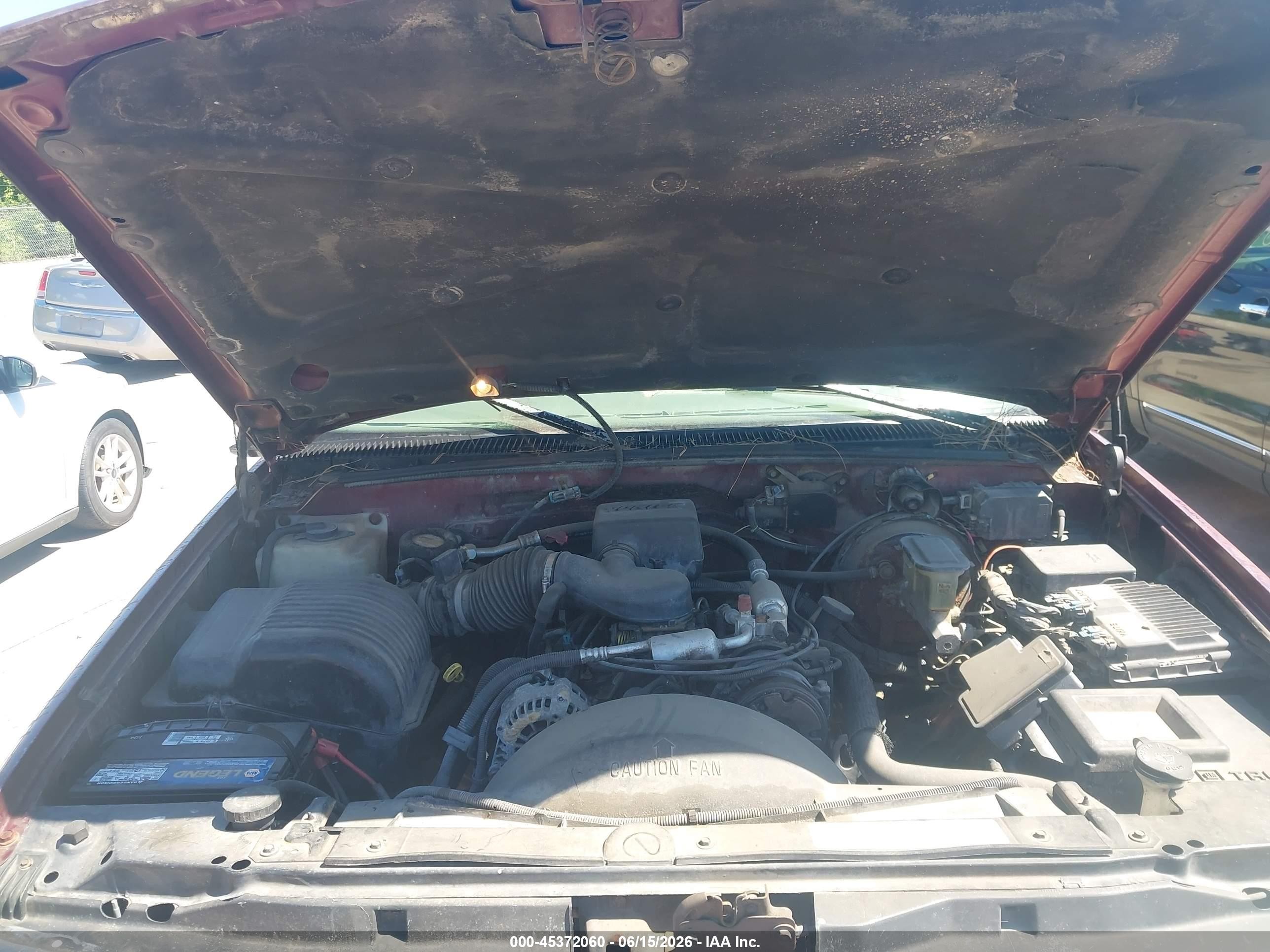 1997 Chevrolet K1500 Fleetside Red vin: 2GCEK19RXV1163211