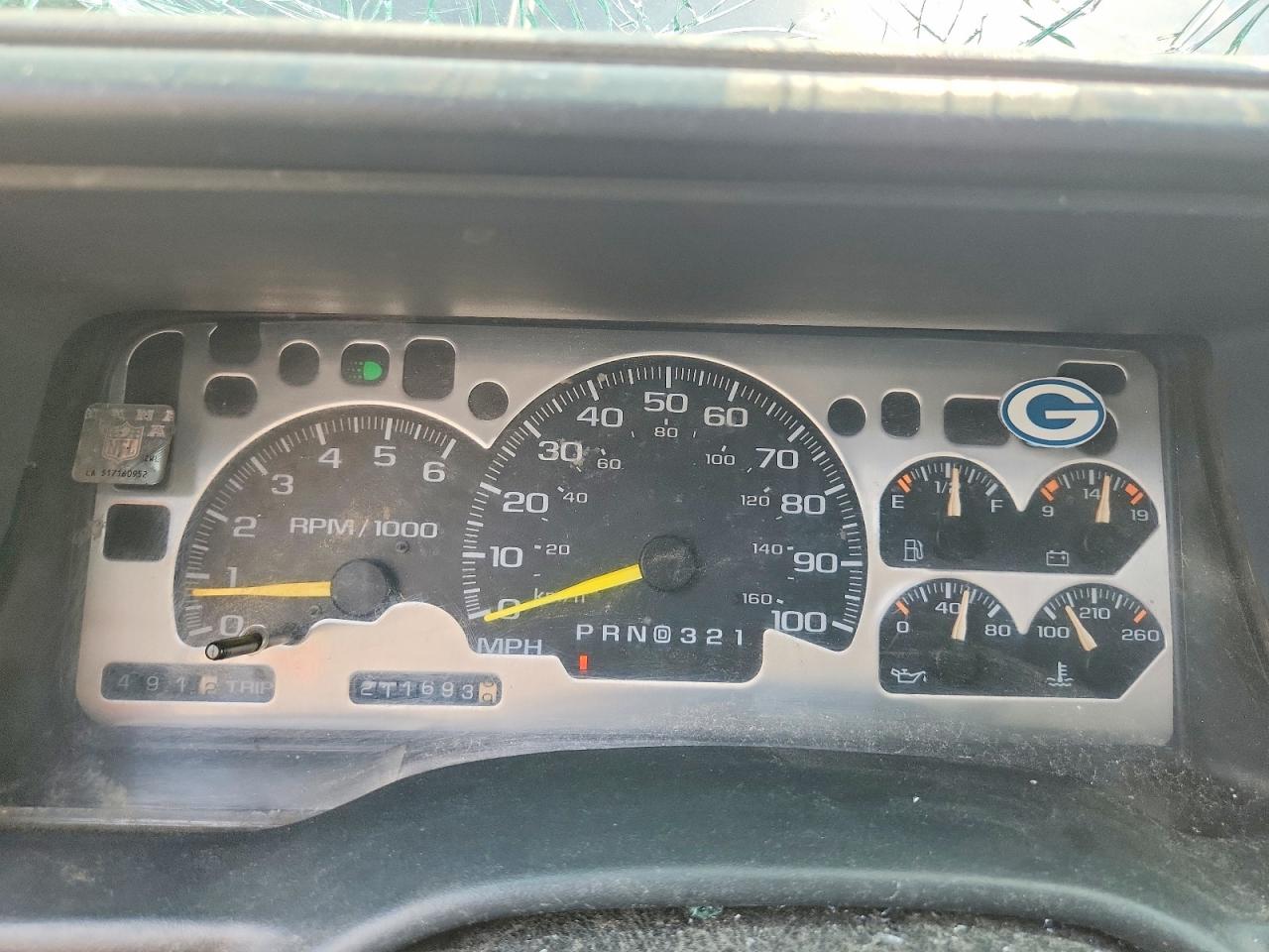 1998 Chevrolet Gmt-400 K1500 Blue vin: 2GCEK19RXW1143963