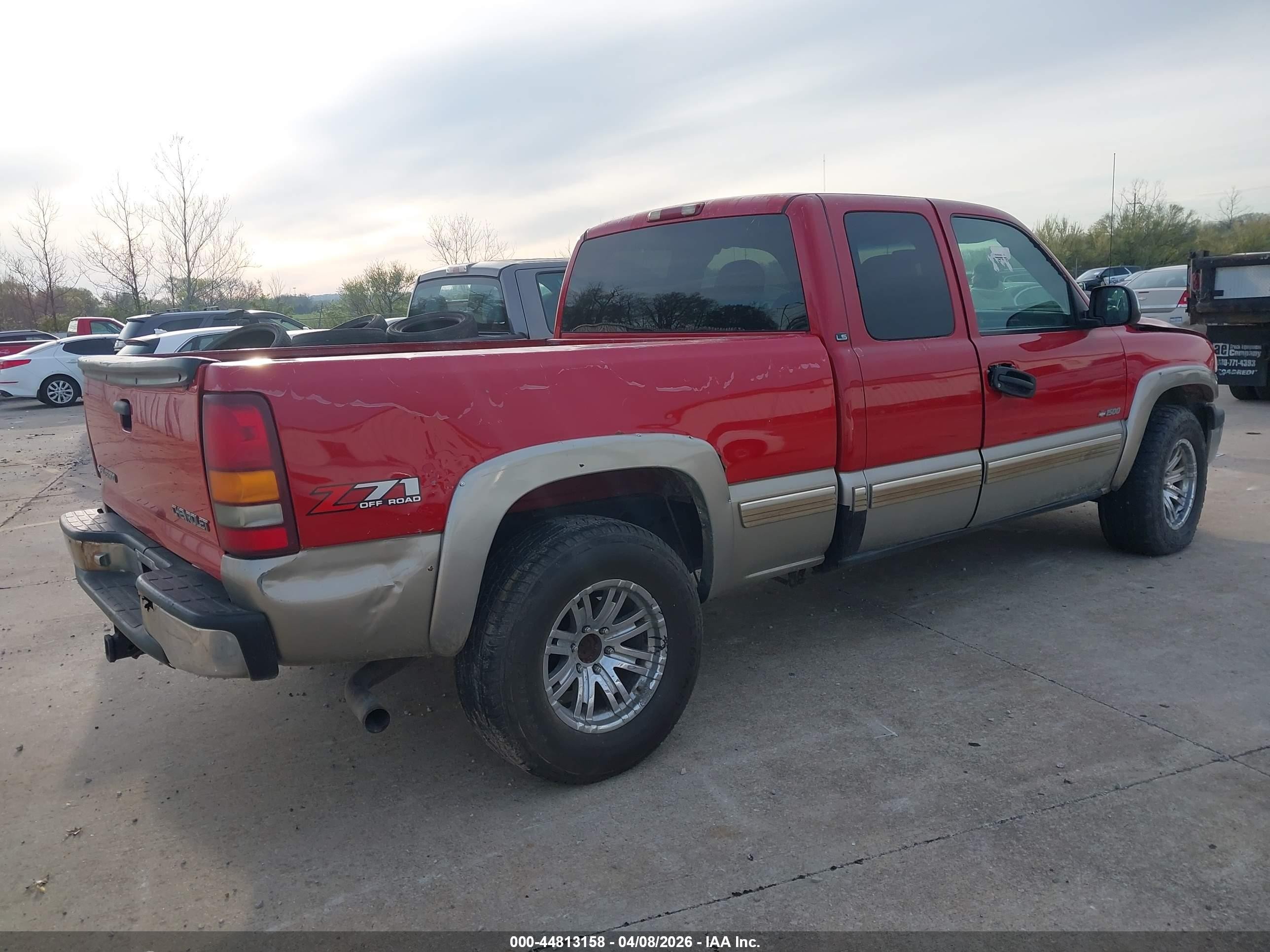 2002 Chevrolet Silverado 1500 Ls Красный vin: 2GCEK19T021147817