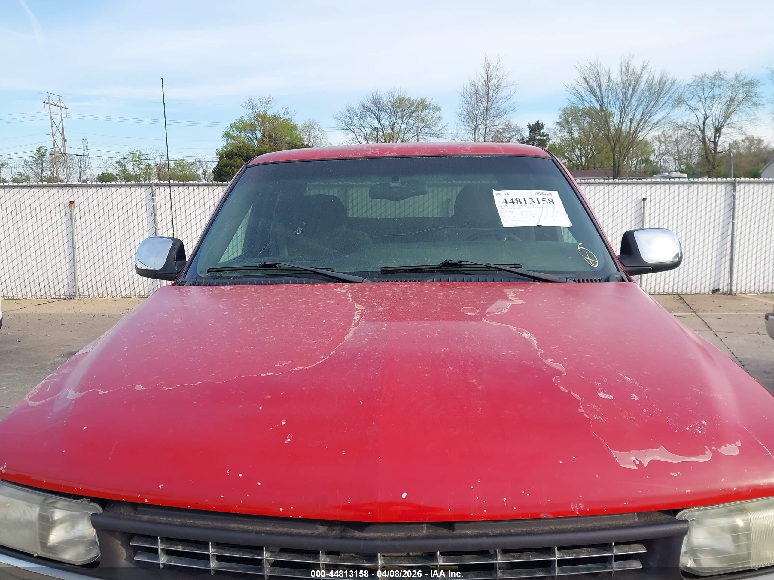2002 Chevrolet Silverado 1500 Ls Красный vin: 2GCEK19T021147817