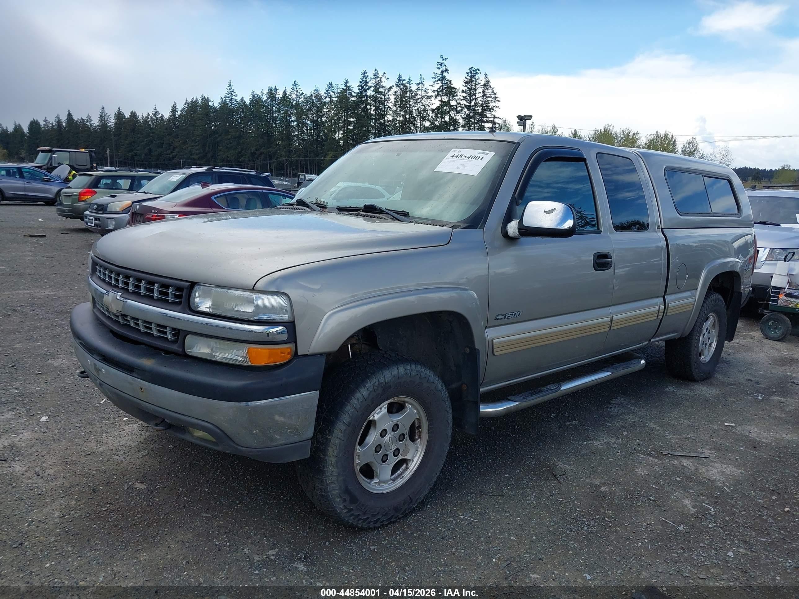 2002 Chevrolet Silverado 1500 Ls/lt Gray vin: 2GCEK19T021205800