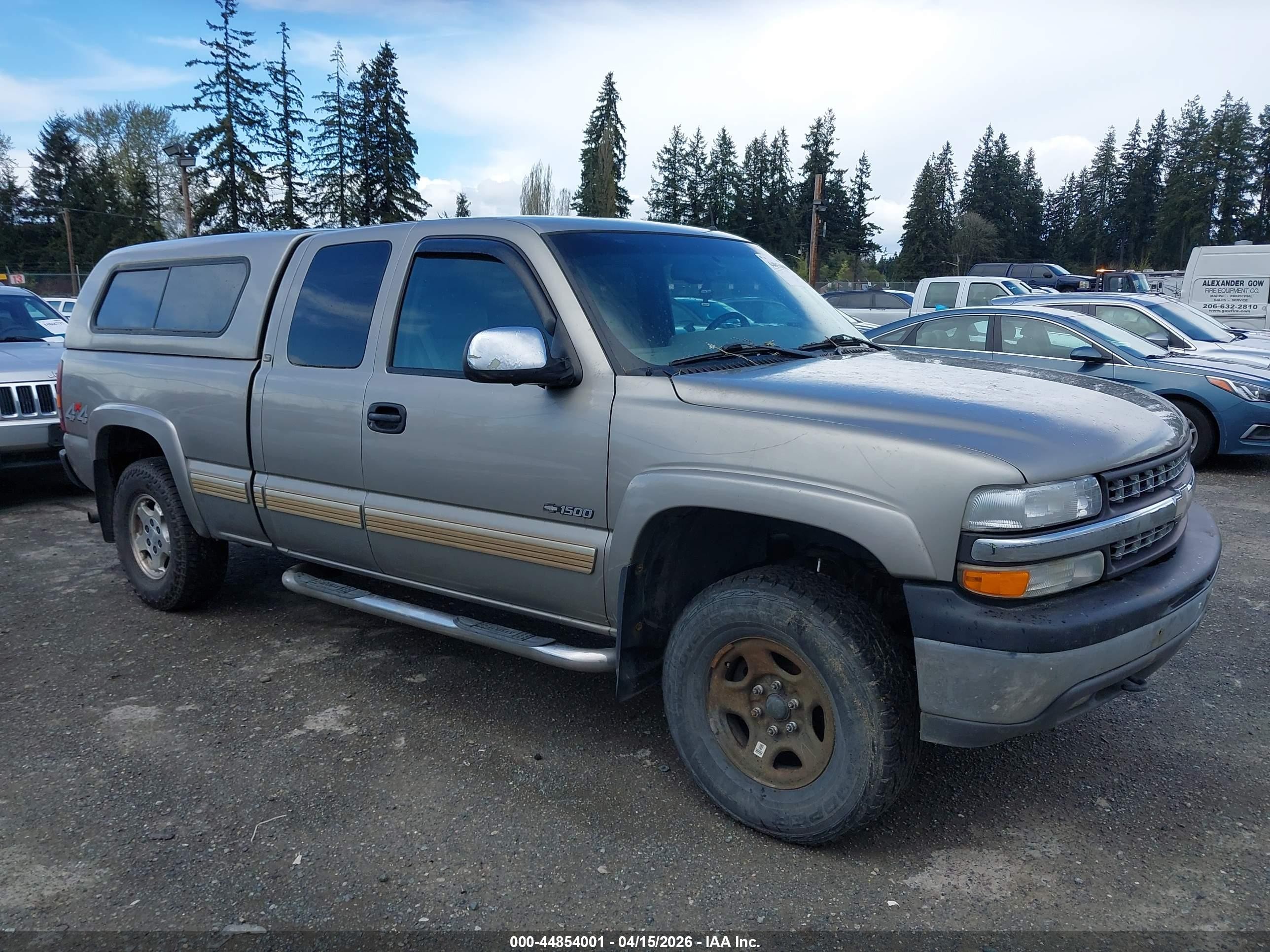 2002 Chevrolet Silverado 1500 Ls/lt Gray vin: 2GCEK19T021205800