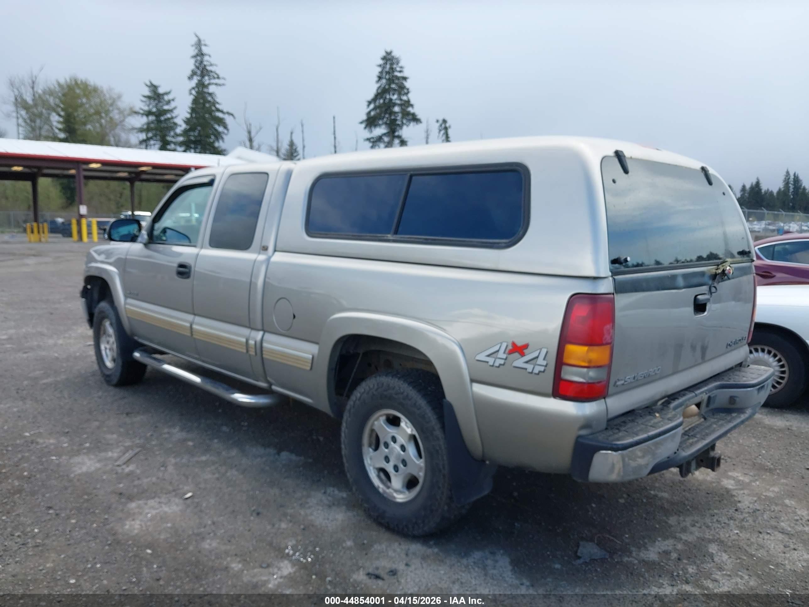 2002 Chevrolet Silverado 1500 Ls/lt Gray vin: 2GCEK19T021205800