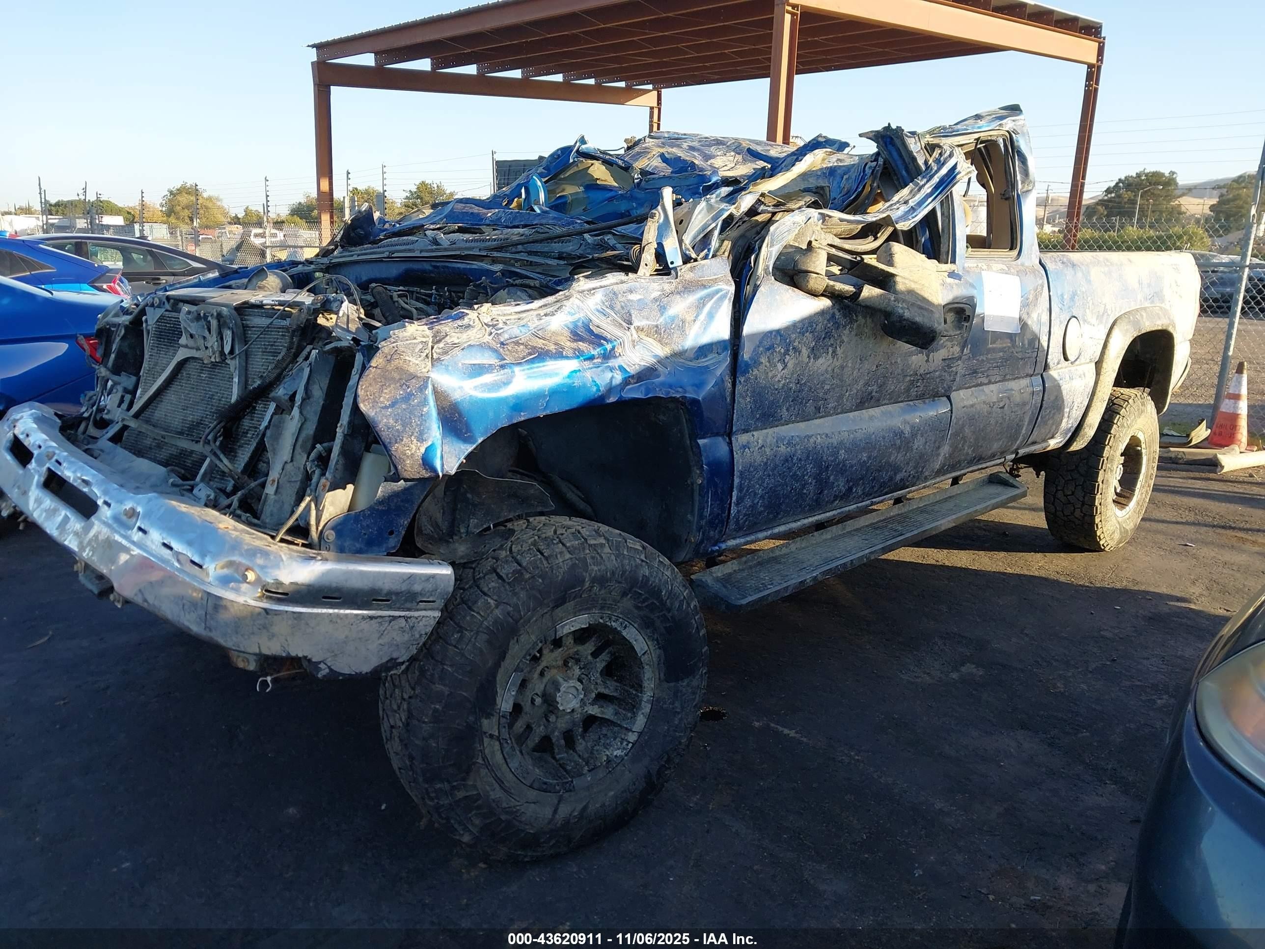 2003 Chevrolet Silverado 1500 Ls Blue vin: 2GCEK19T031187770