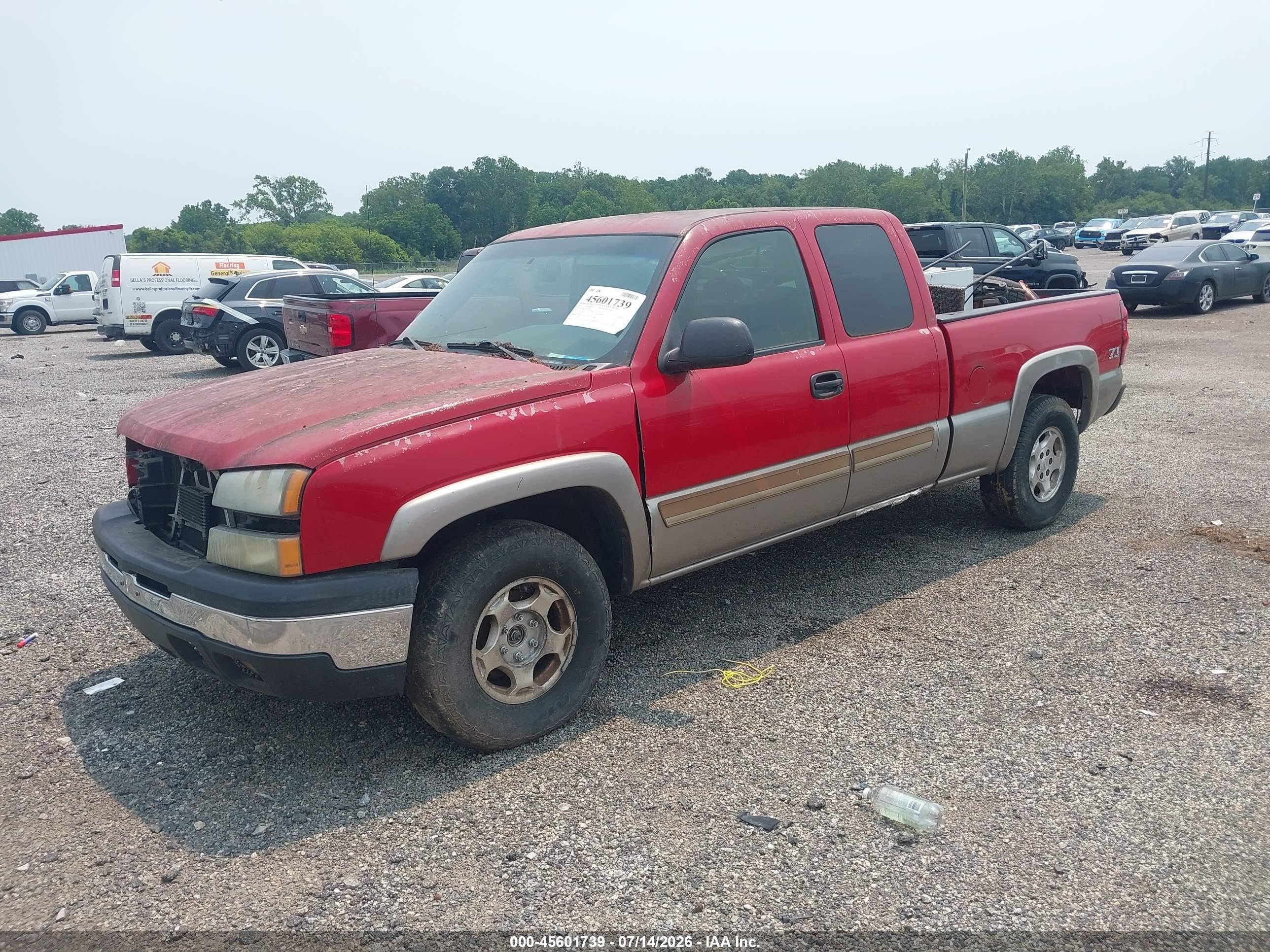 2003 Chevrolet Silverado 1500 Ls Red vin: 2GCEK19T031310032