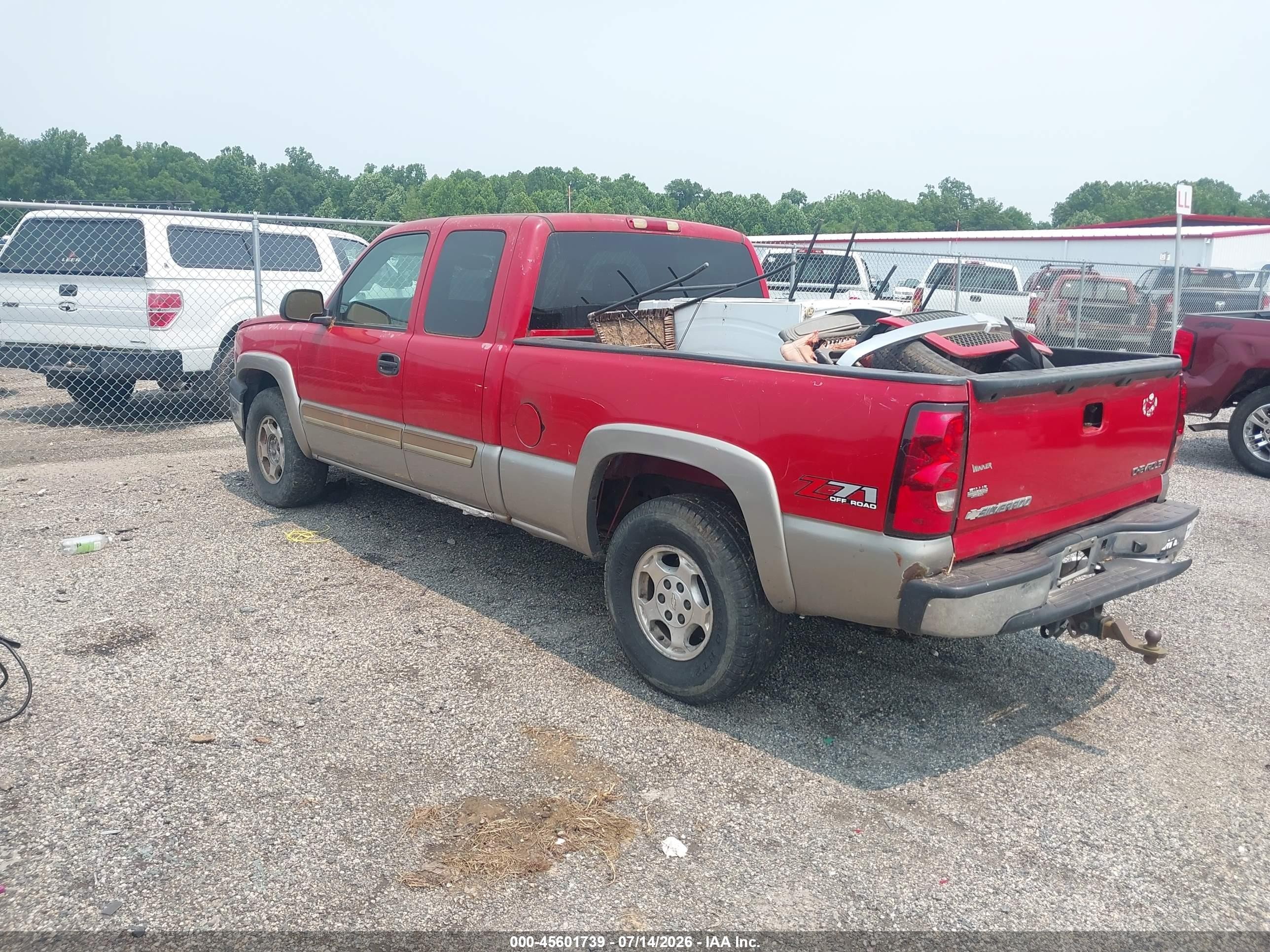 2003 Chevrolet Silverado 1500 Ls Red vin: 2GCEK19T031310032