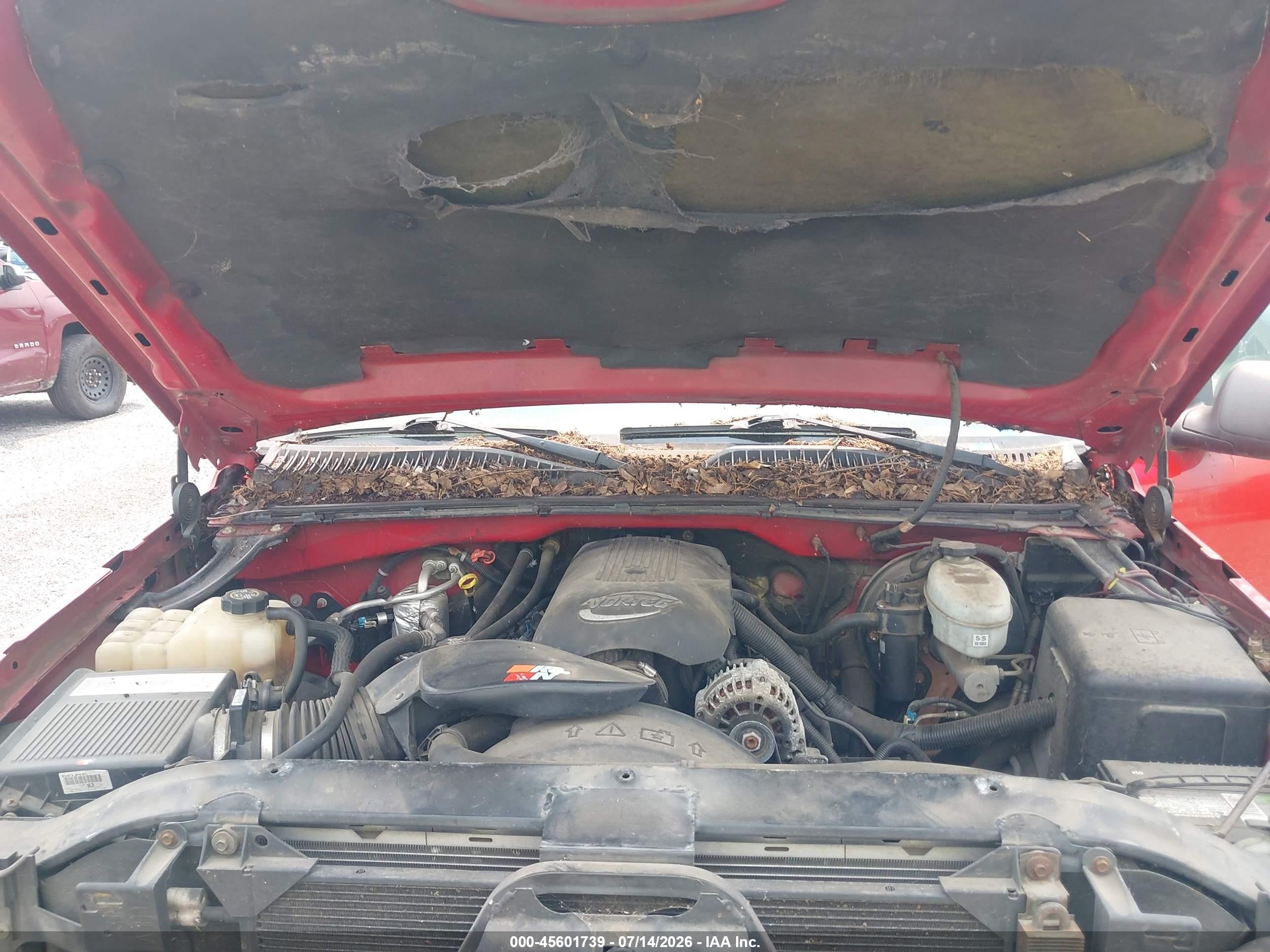 2003 Chevrolet Silverado 1500 Ls Red vin: 2GCEK19T031310032