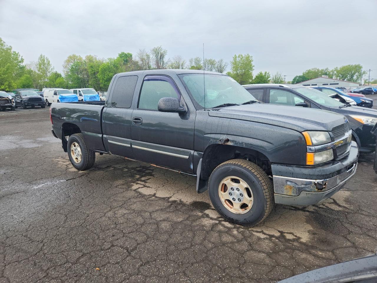 2004 Chevrolet Silverado K1500 Green vin: 2GCEK19T041101326