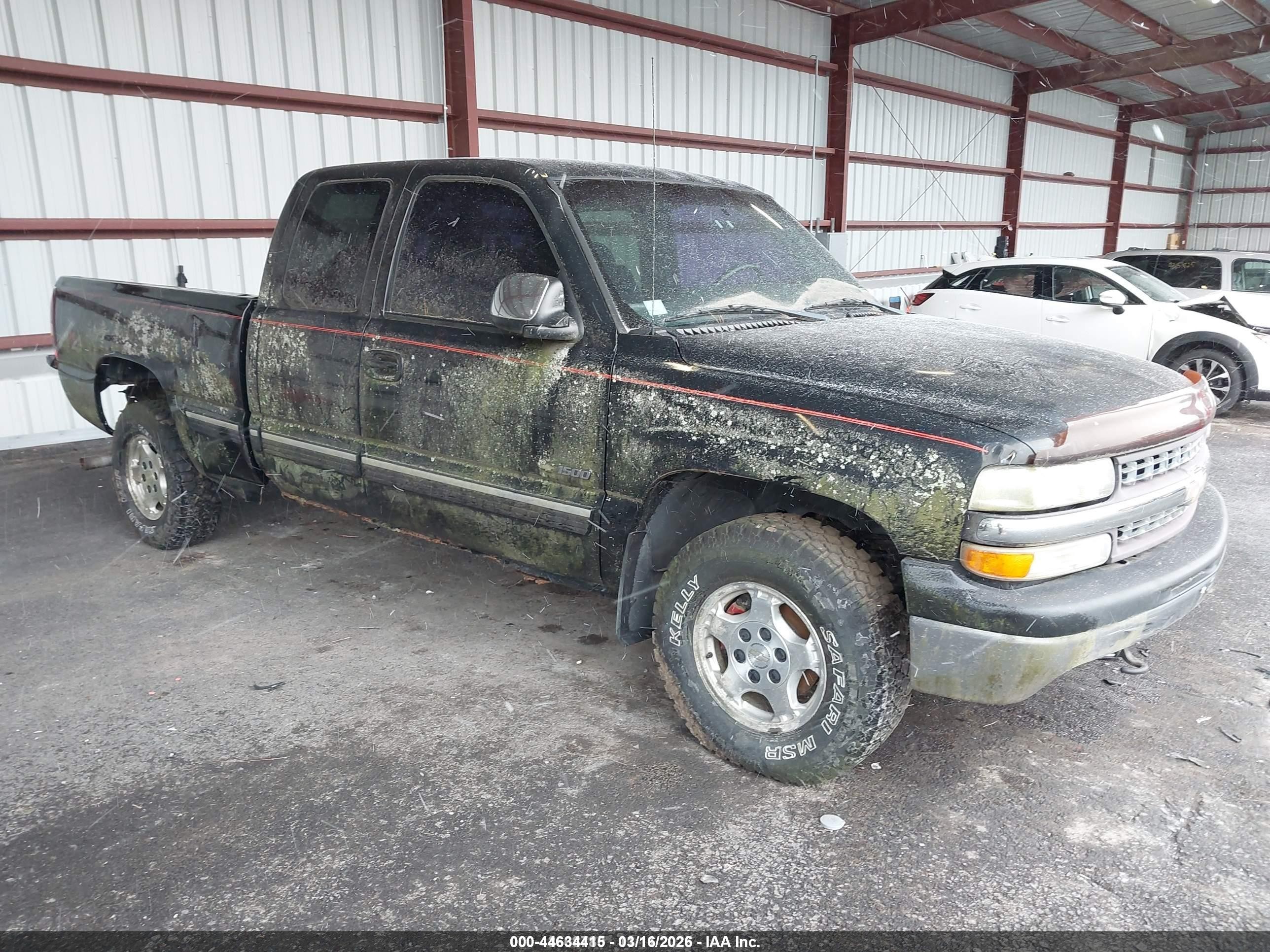 2000 Chevrolet Silverado 1500 Ls Black vin: 2GCEK19T0Y1212867