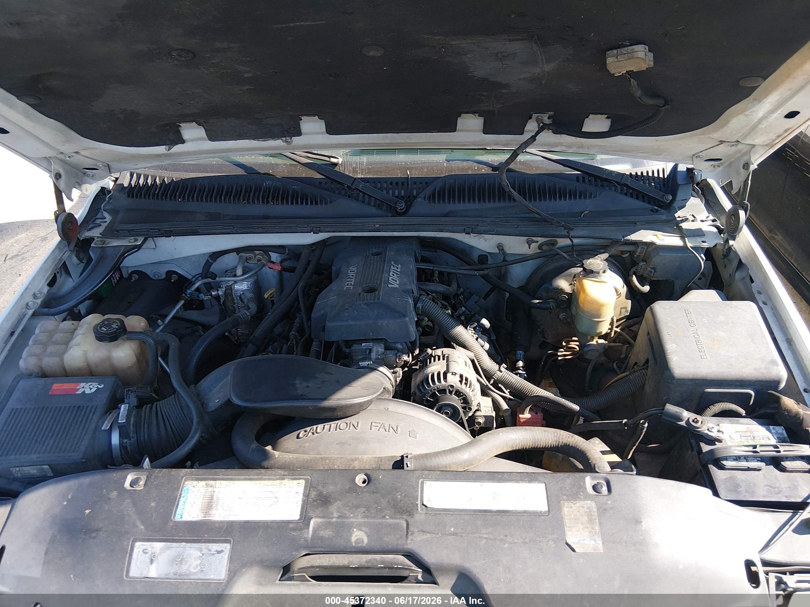2000 Chevrolet Silverado 1500 Ls White vin: 2GCEK19T0Y1214960