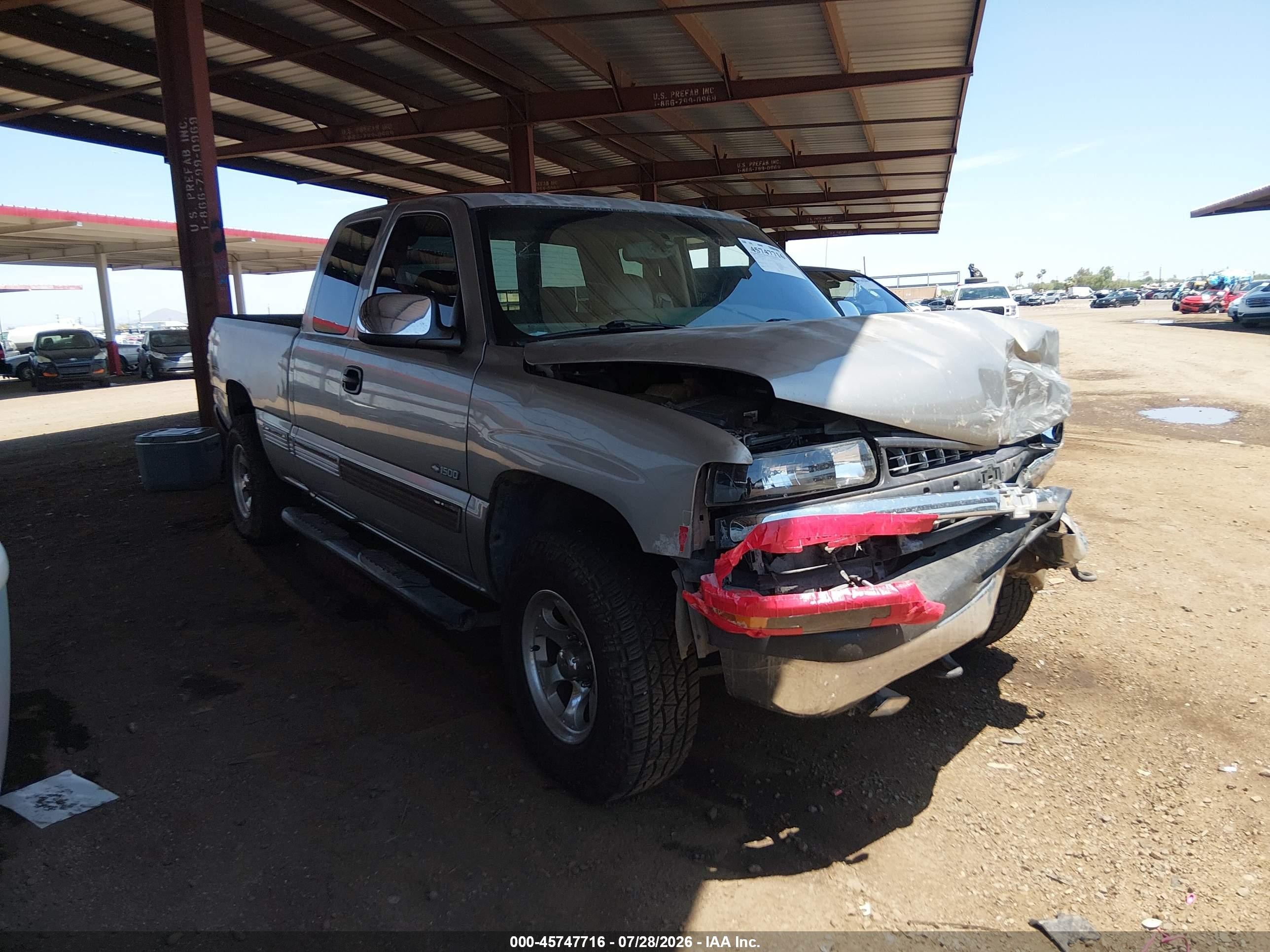 2002 Chevrolet Silverado 1500 Lt Champagne vin: 2GCEK19T121267335
