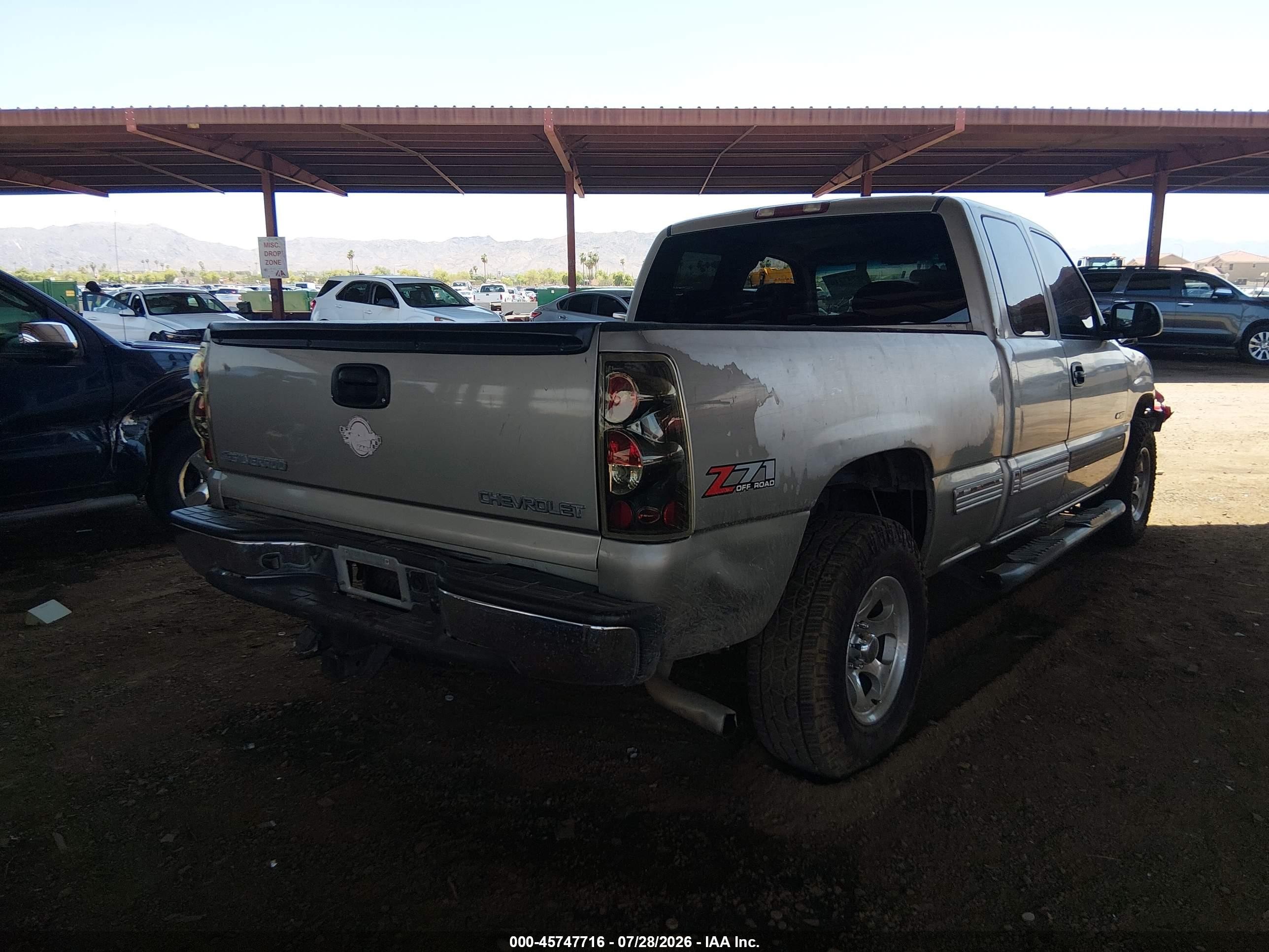 2002 Chevrolet Silverado 1500 Lt Champagne vin: 2GCEK19T121267335