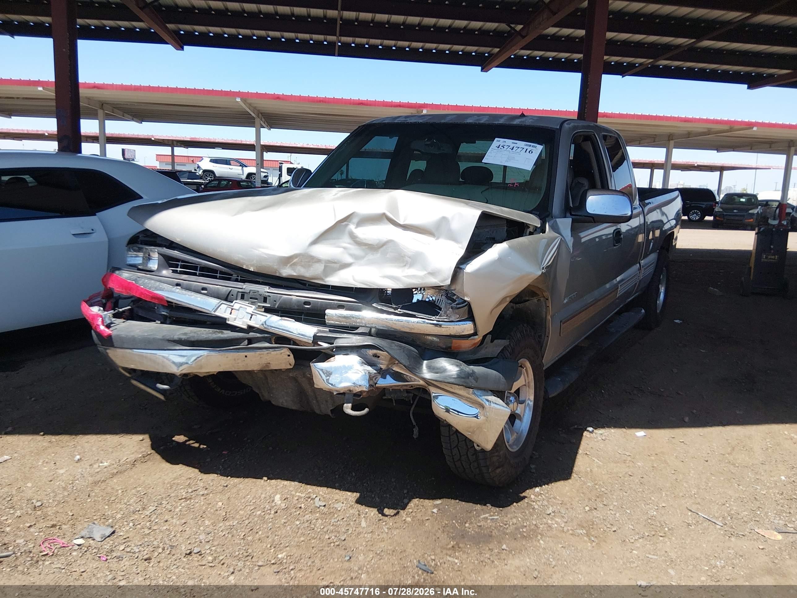 2002 Chevrolet Silverado 1500 Lt Champagne vin: 2GCEK19T121267335