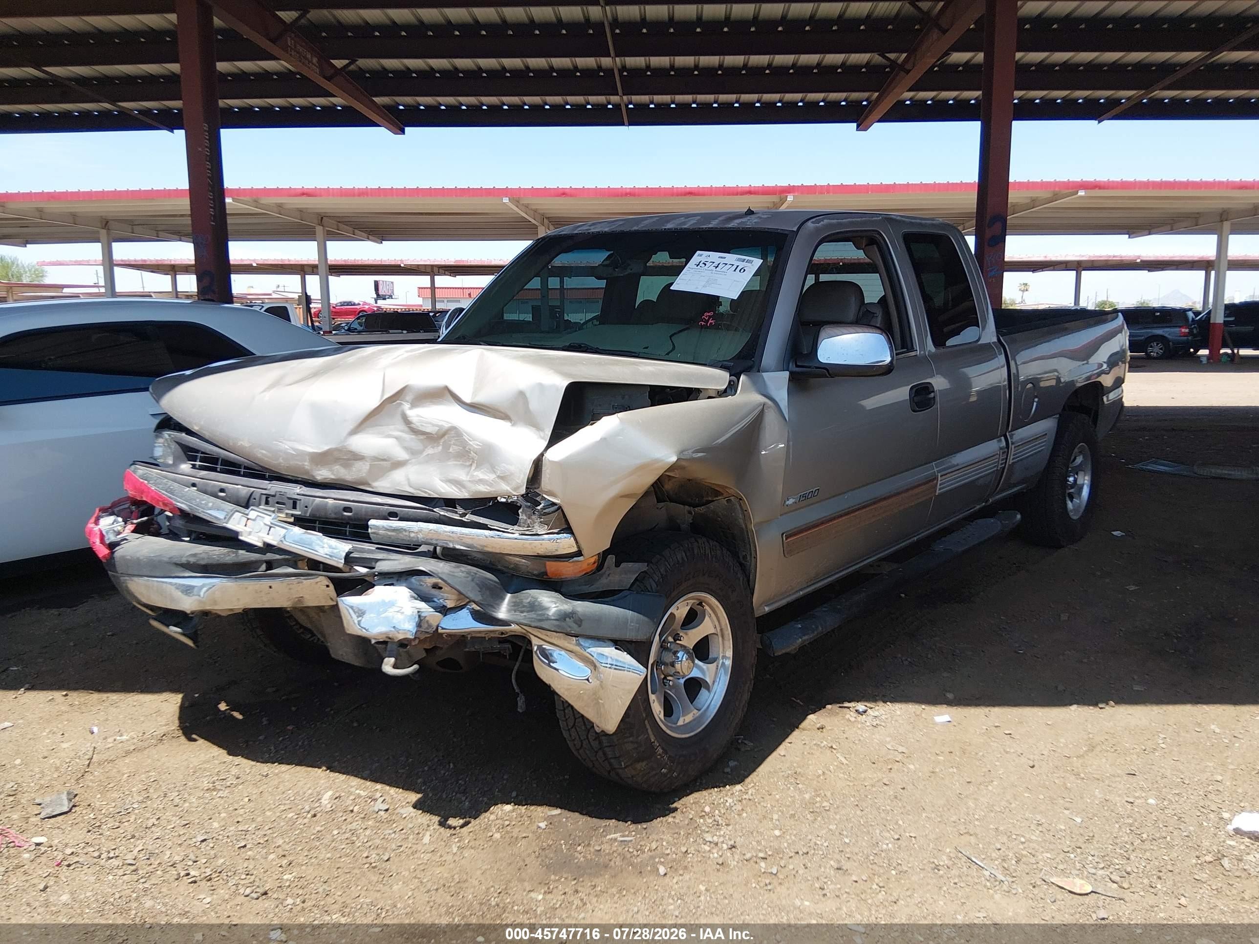 2002 Chevrolet Silverado 1500 Lt Champagne vin: 2GCEK19T121267335