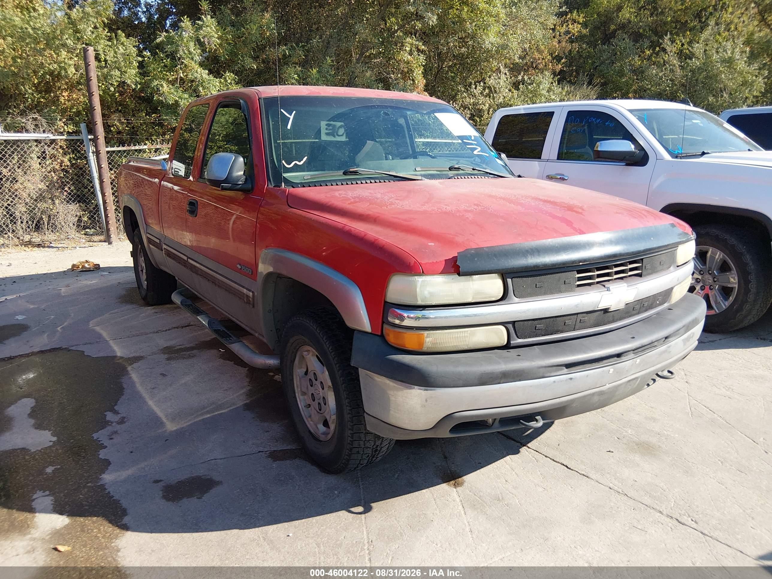 2002 Chevrolet Silverado 1500 Ls Red vin: 2GCEK19T121319935