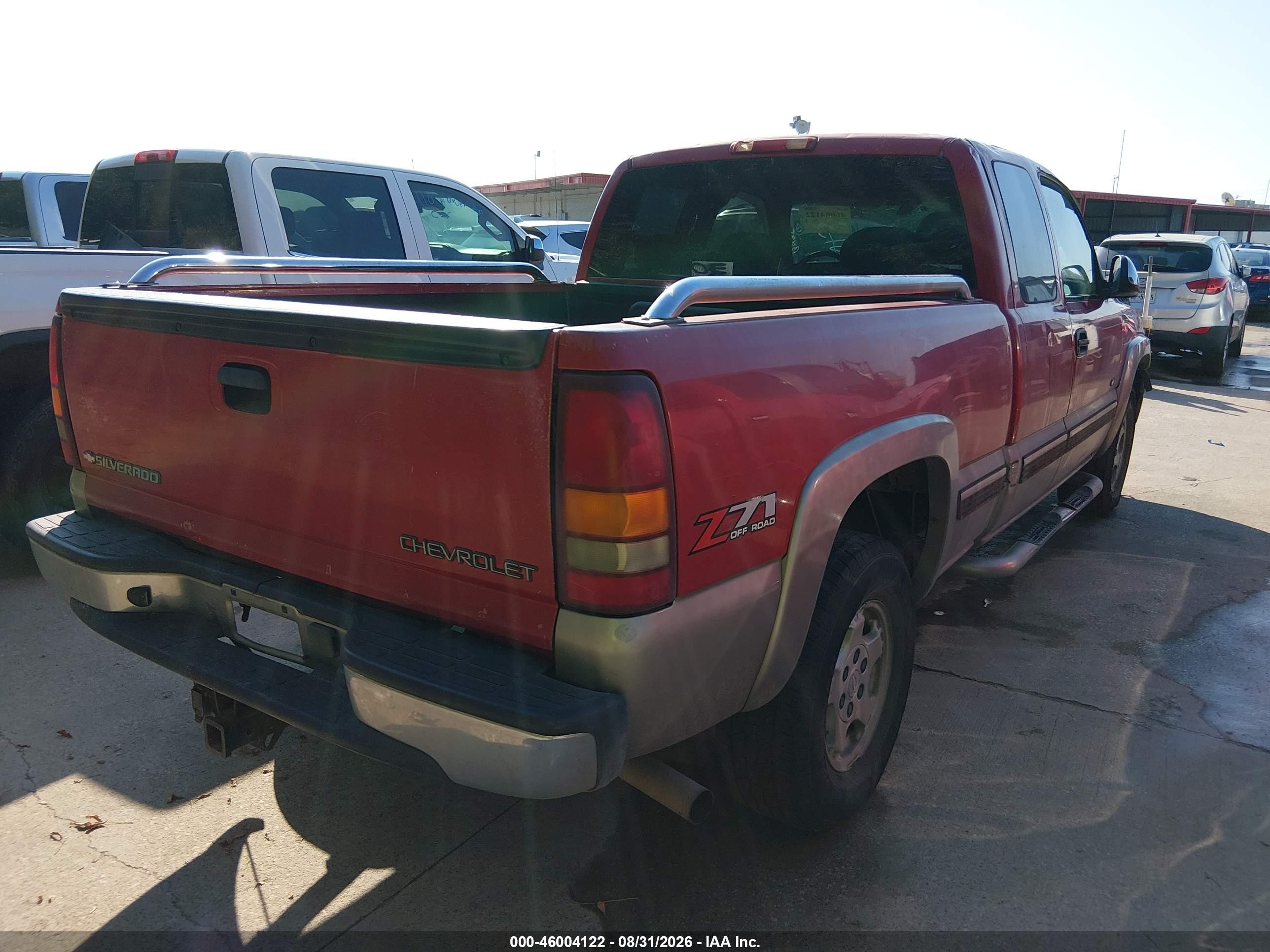 2002 Chevrolet Silverado 1500 Ls Red vin: 2GCEK19T121319935