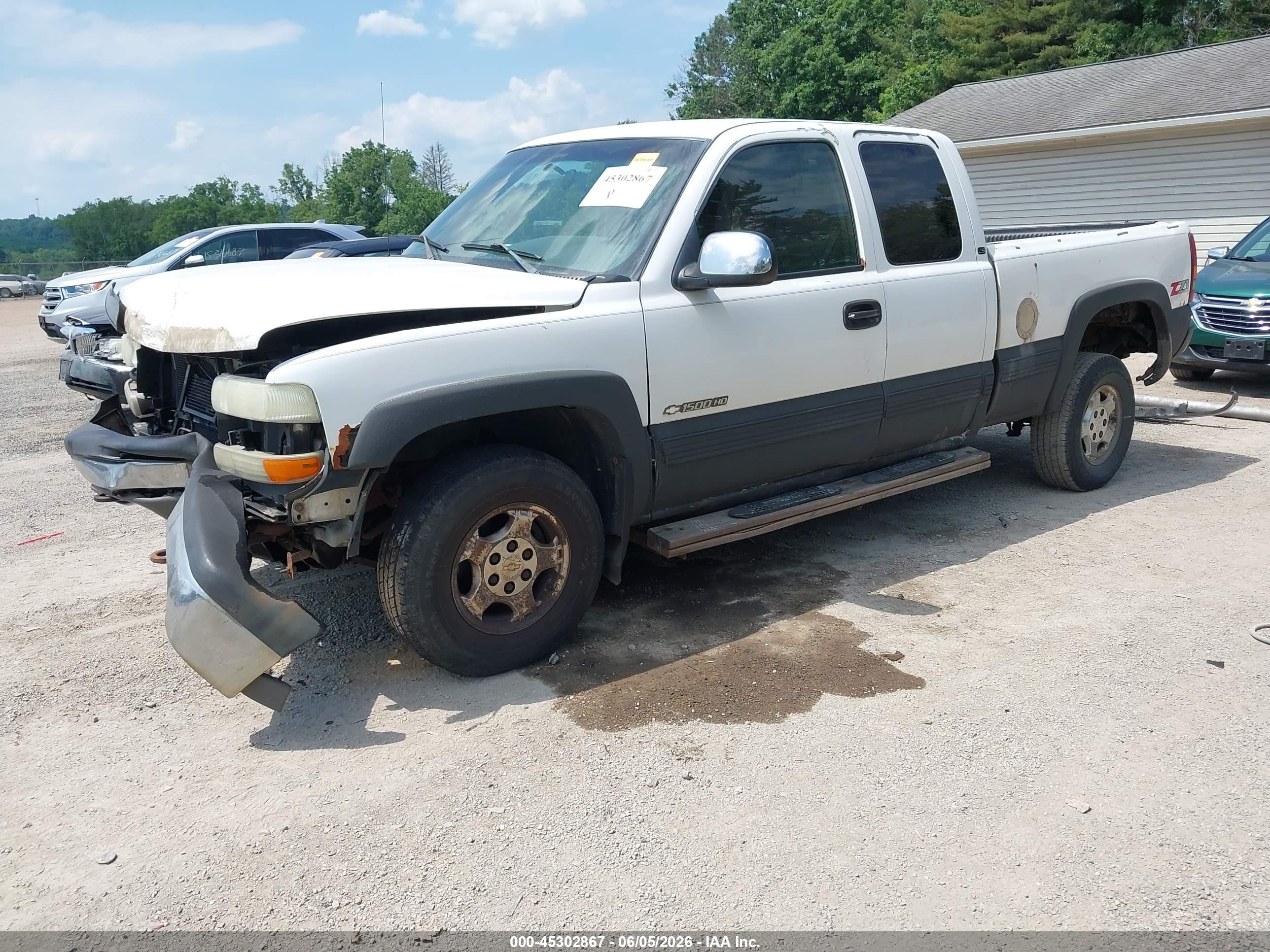 2002 Chevrolet Silverado 1500 Ls Белый vin: 2GCEK19T121371954