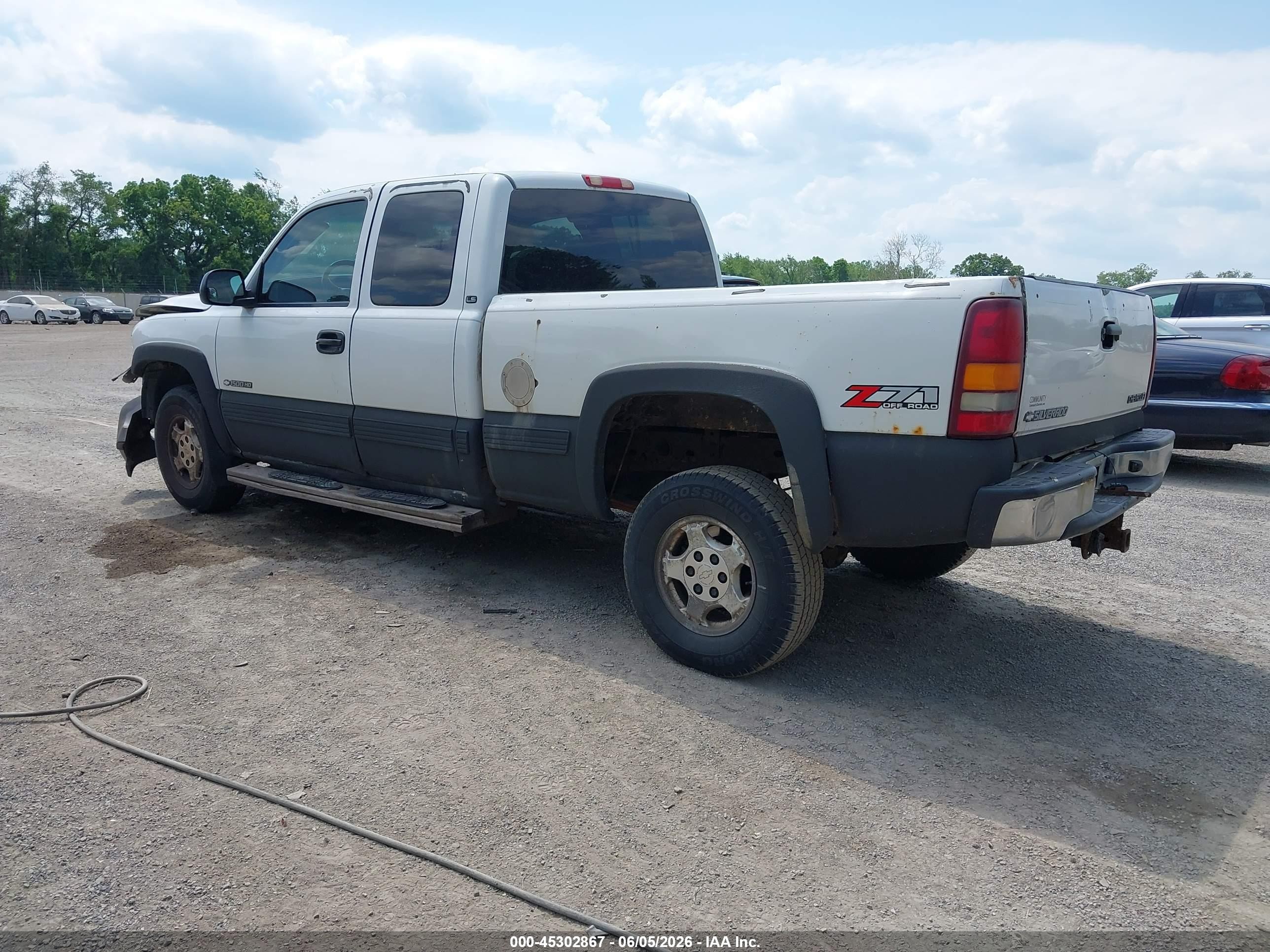 2002 Chevrolet Silverado 1500 Ls Белый vin: 2GCEK19T121371954
