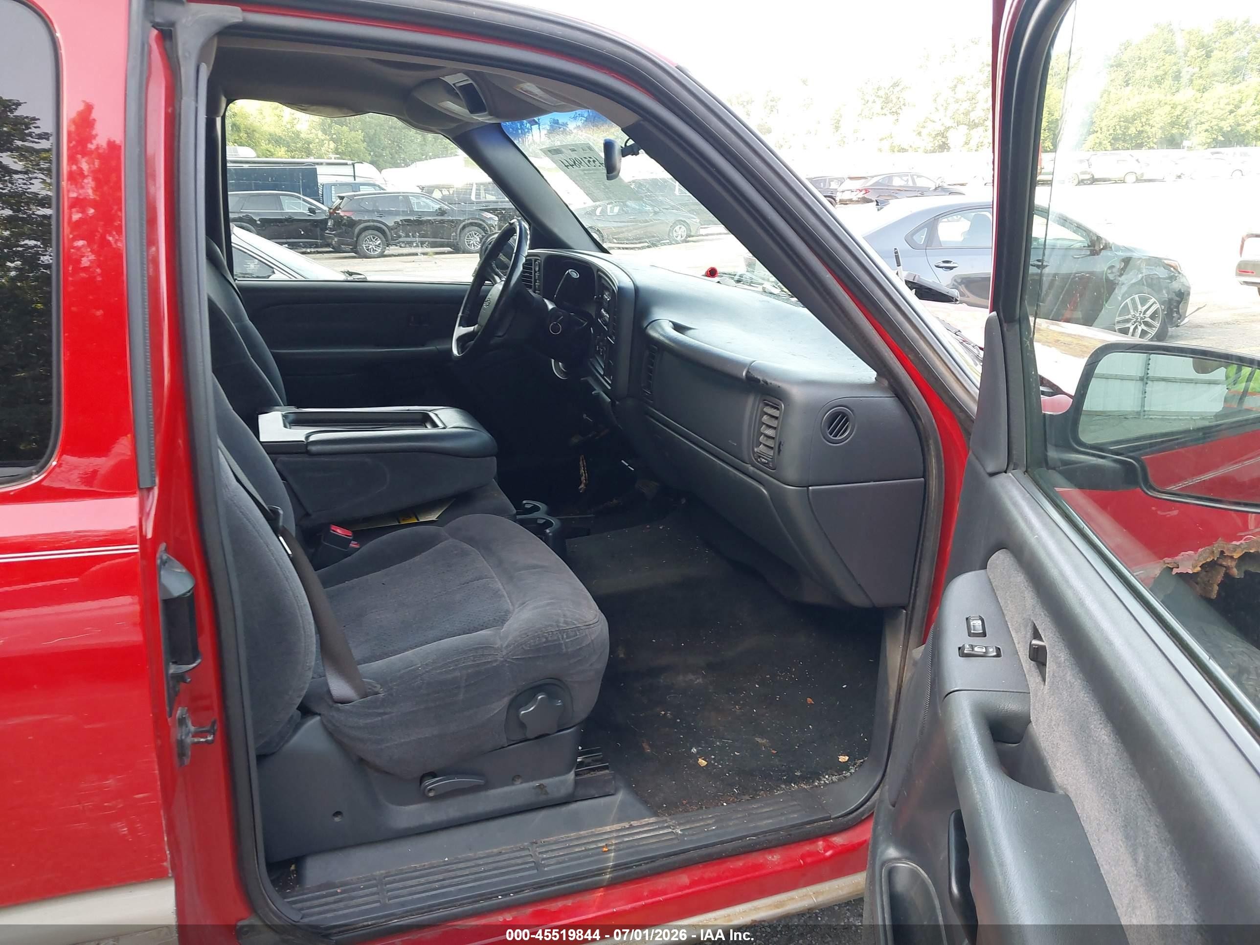 2002 Chevrolet Silverado 1500 Ls Red vin: 2GCEK19T121422787