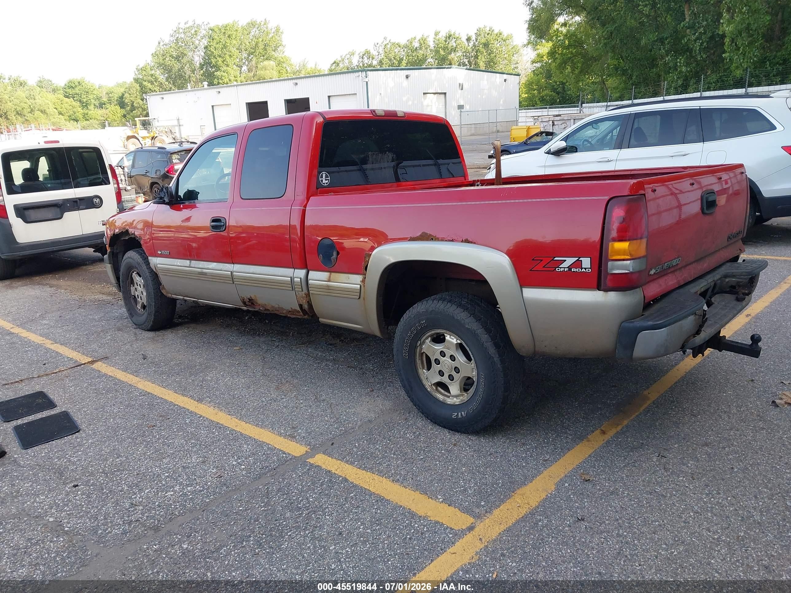 2002 Chevrolet Silverado 1500 Ls Red vin: 2GCEK19T121422787