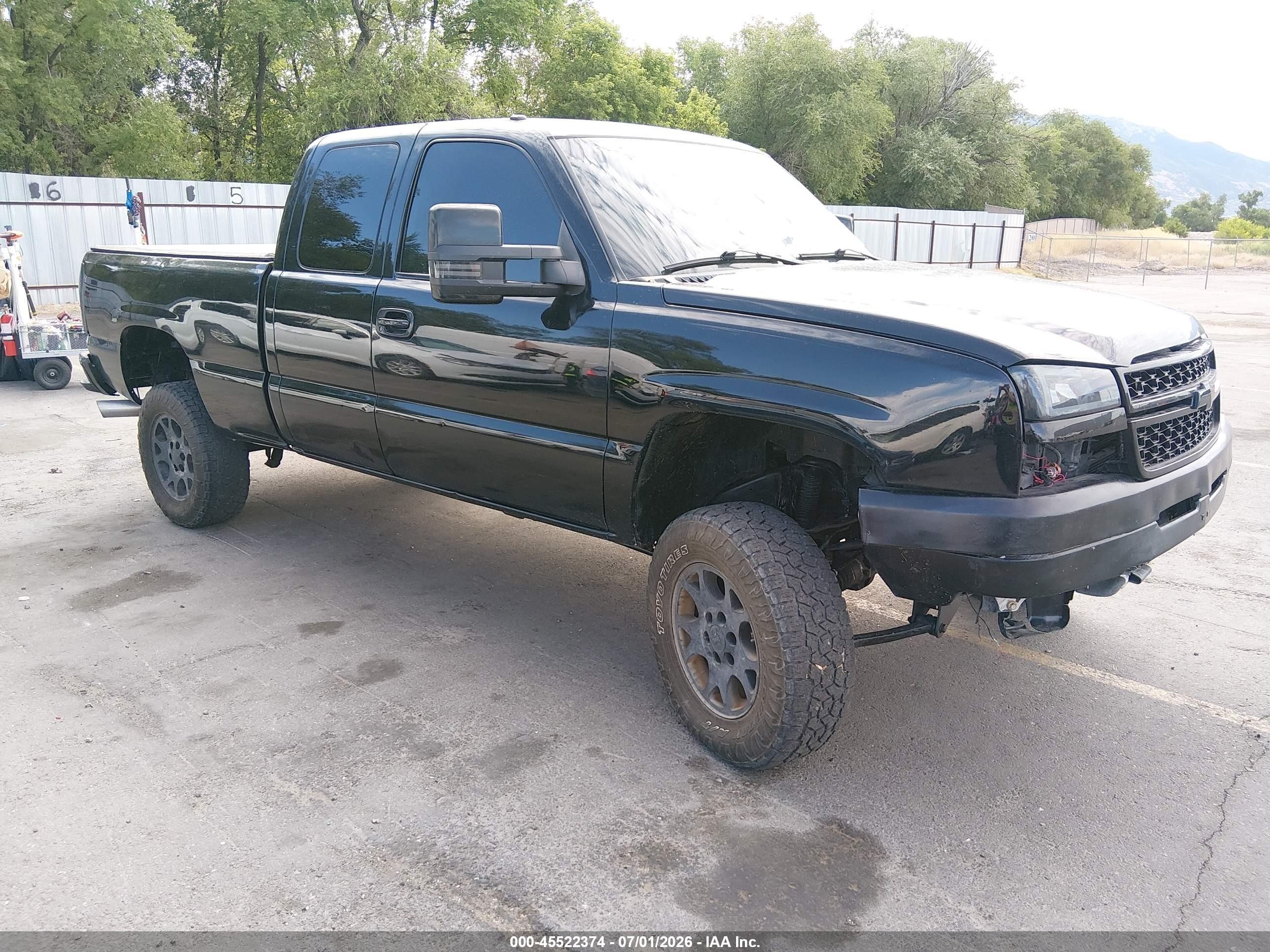 2003 Chevrolet Silverado 1500 Ls Black vin: 2GCEK19T131104105