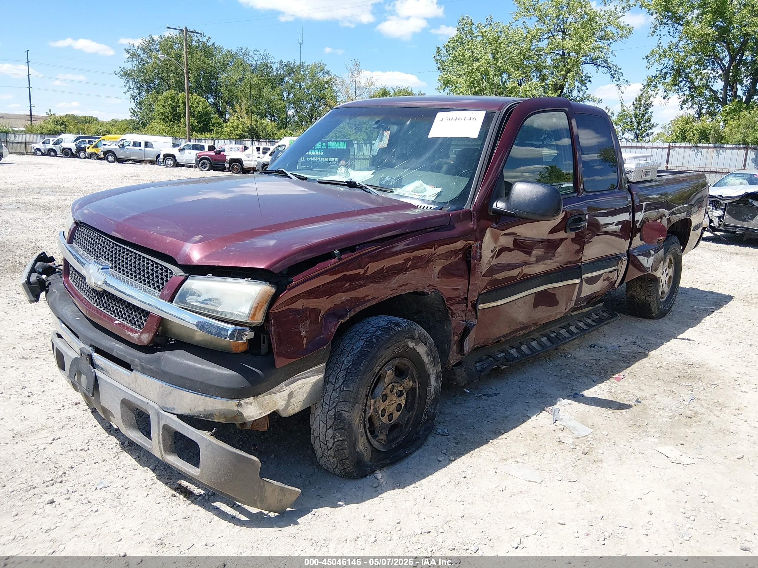 2003 Chevrolet Silverado 1500 Ls Бордовый vin: 2GCEK19T131201983