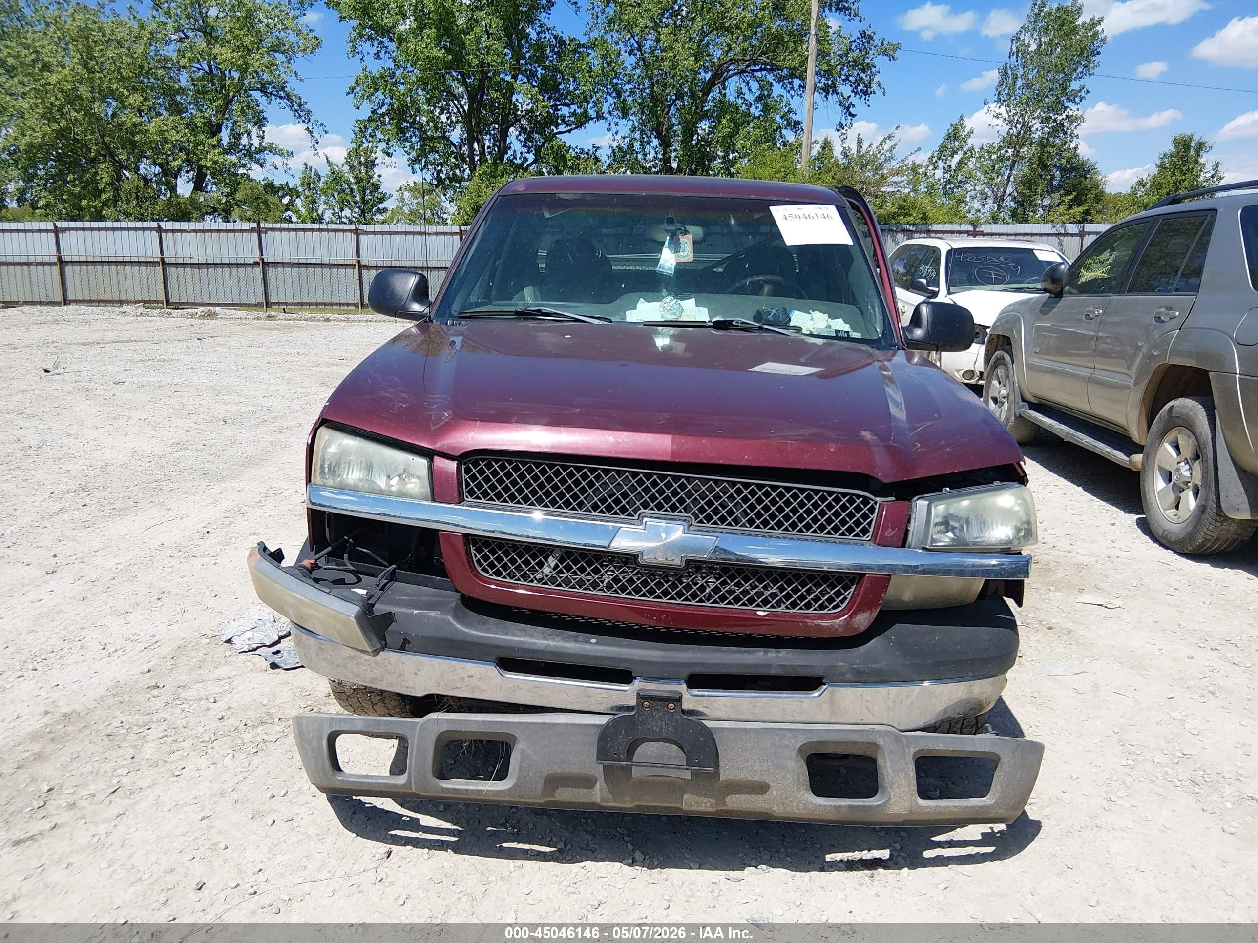 2003 Chevrolet Silverado 1500 Ls Бордовый vin: 2GCEK19T131201983