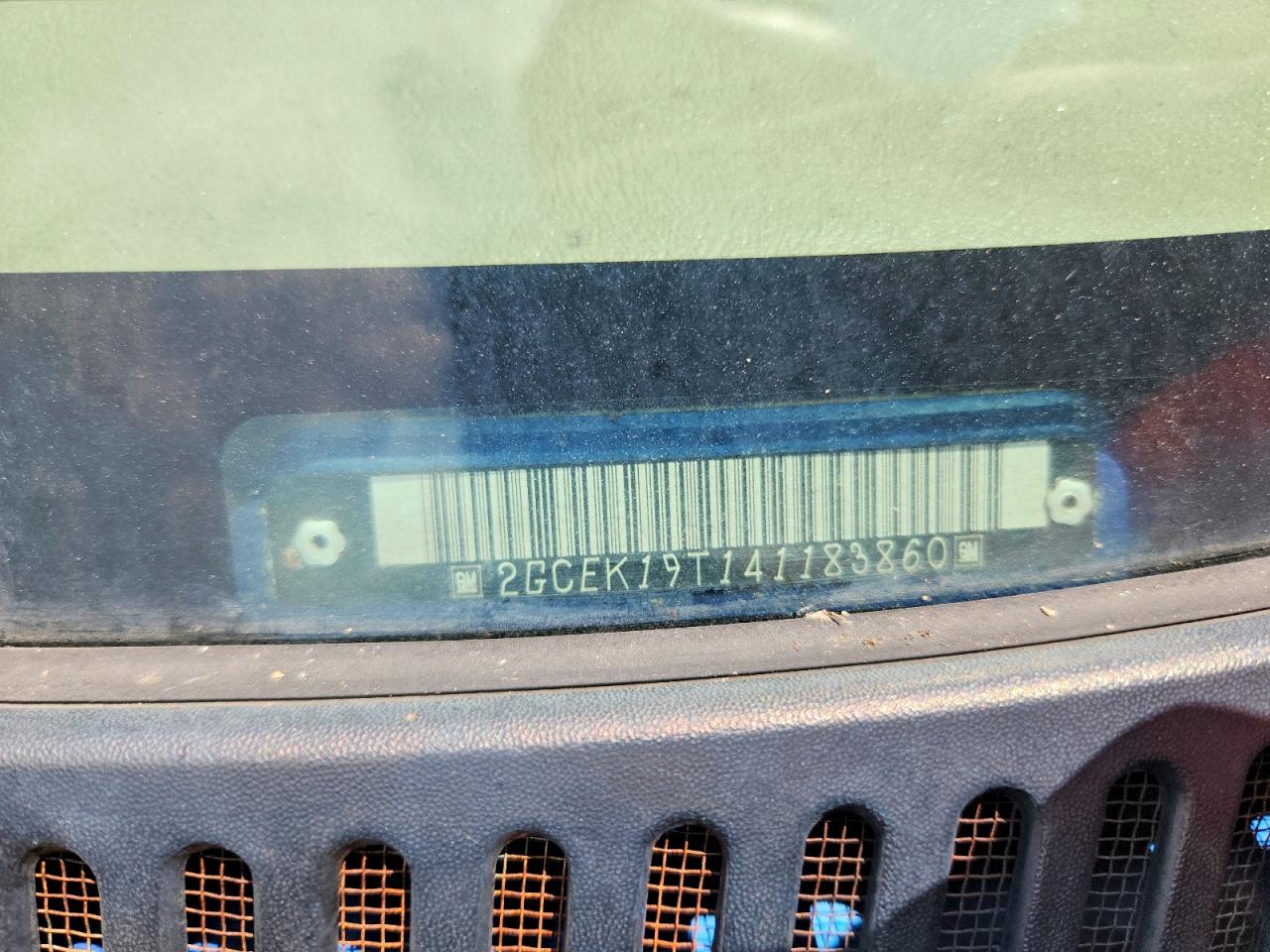 2004 Chevrolet Silverado K1500 Blue vin: 2GCEK19T141183860