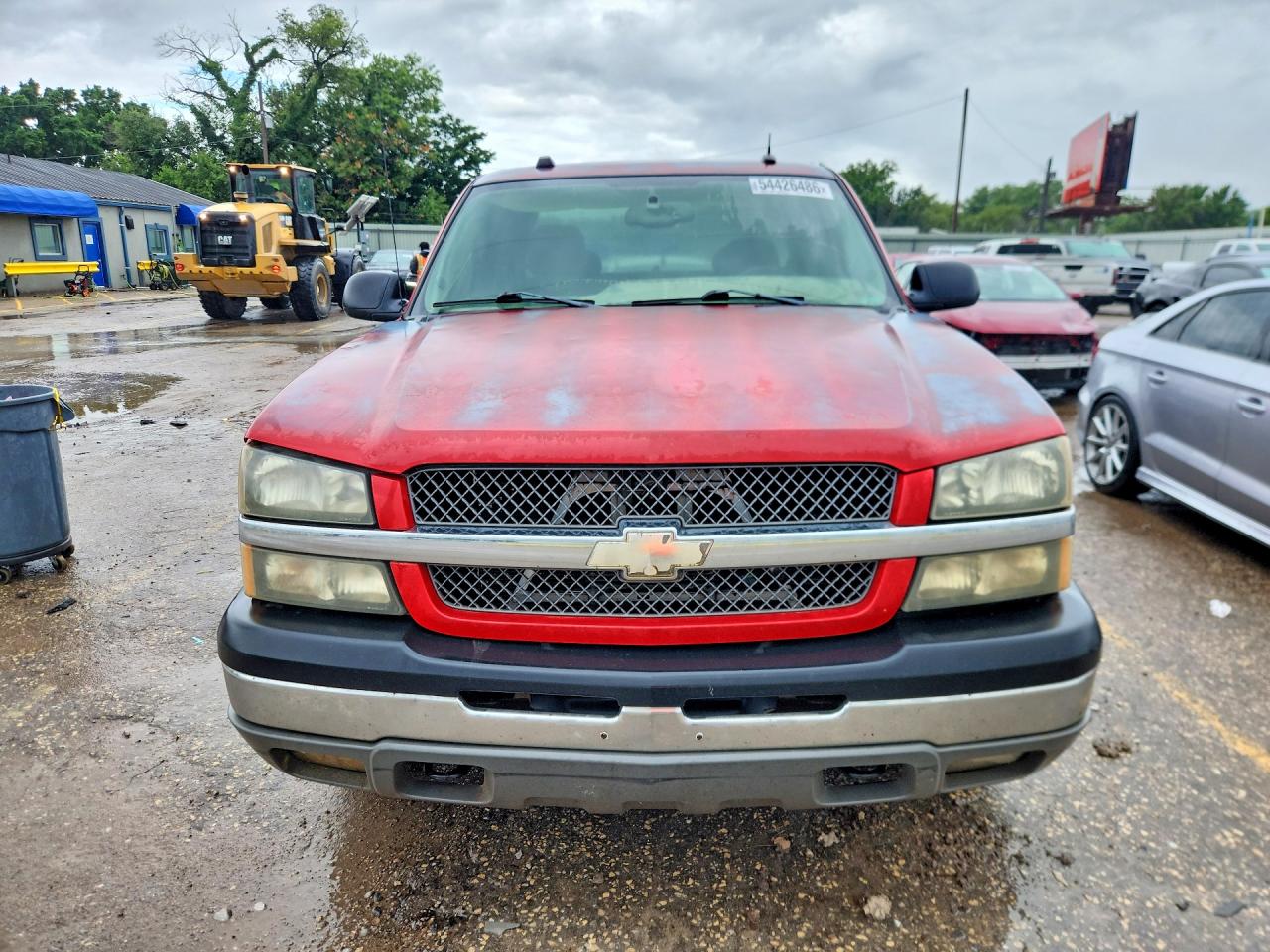 2004 Chevrolet Silverado K1500 Red vin: 2GCEK19T141228506
