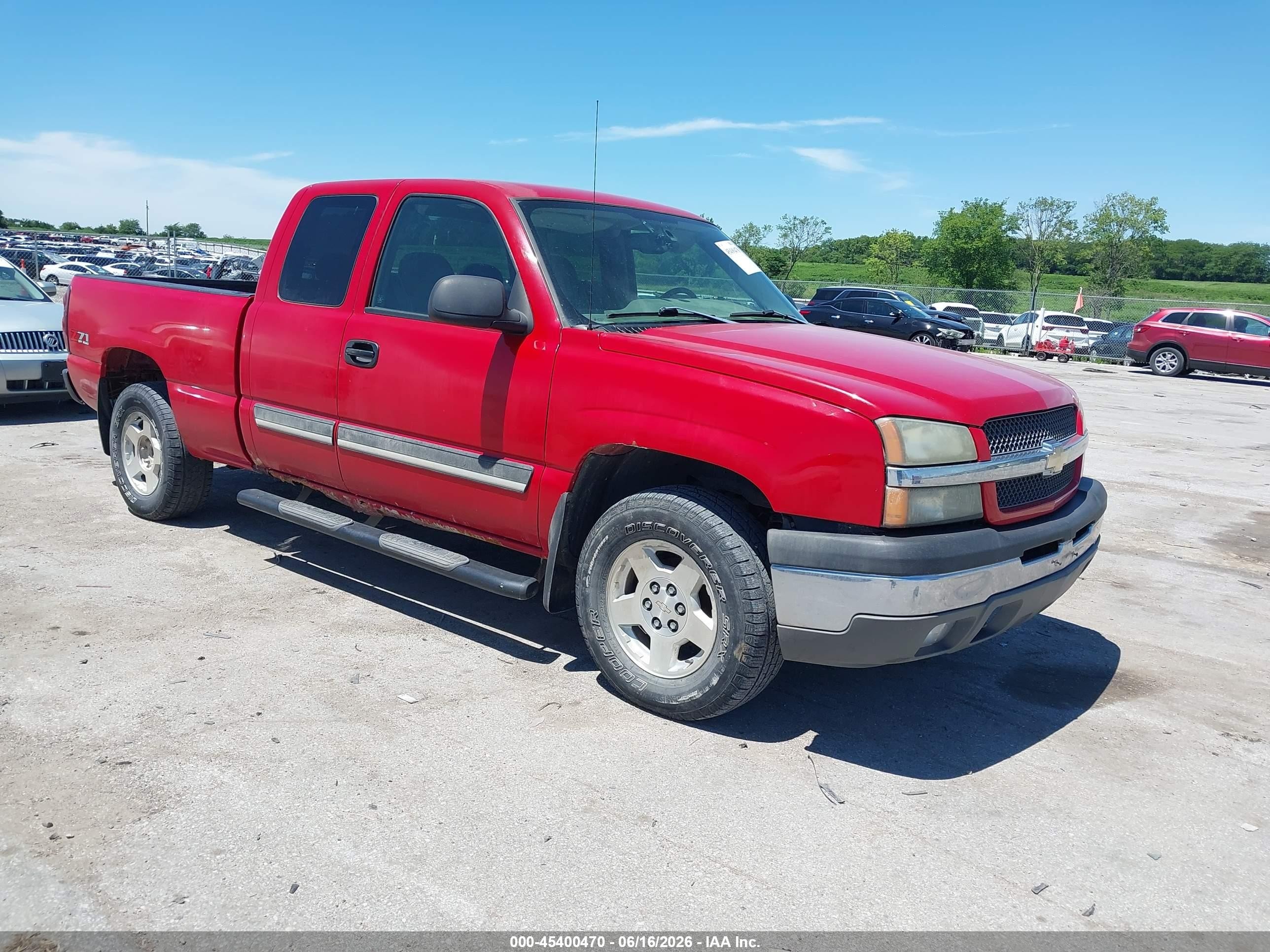 2004 Chevrolet Silverado 1500 Z71 Красный vin: 2GCEK19T141335149