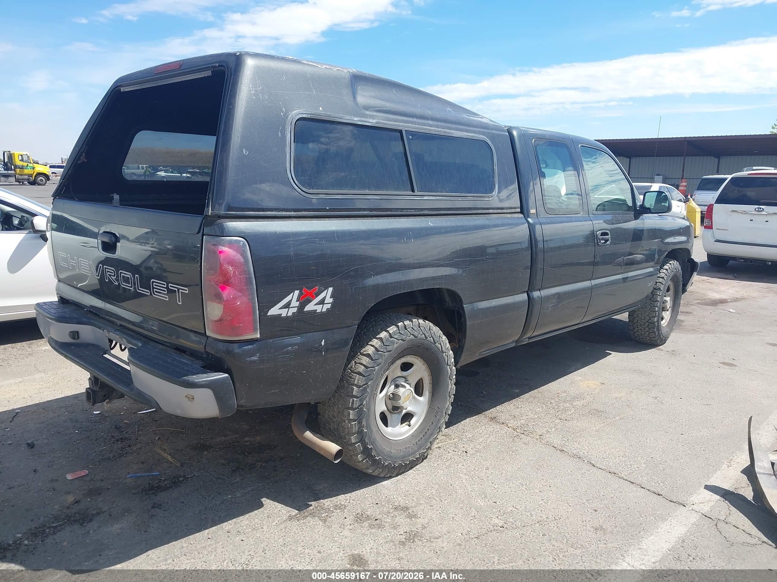 2004 Chevrolet Silverado 1500 Work Truck Gray vin: 2GCEK19T141409640