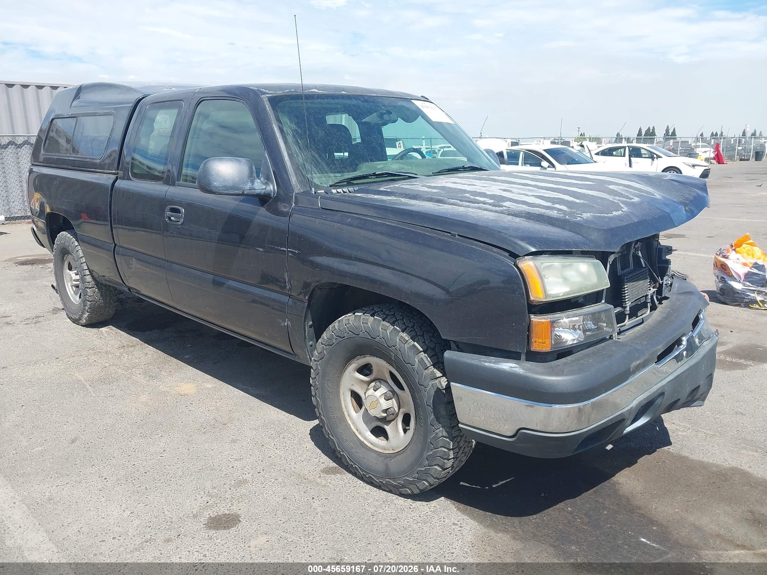2004 Chevrolet Silverado 1500 Work Truck Gray vin: 2GCEK19T141409640