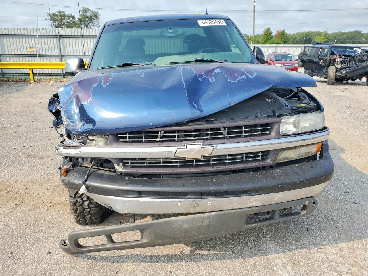 2001 Chevrolet Silverado K1500 Blue vin: 2GCEK19T211377907
