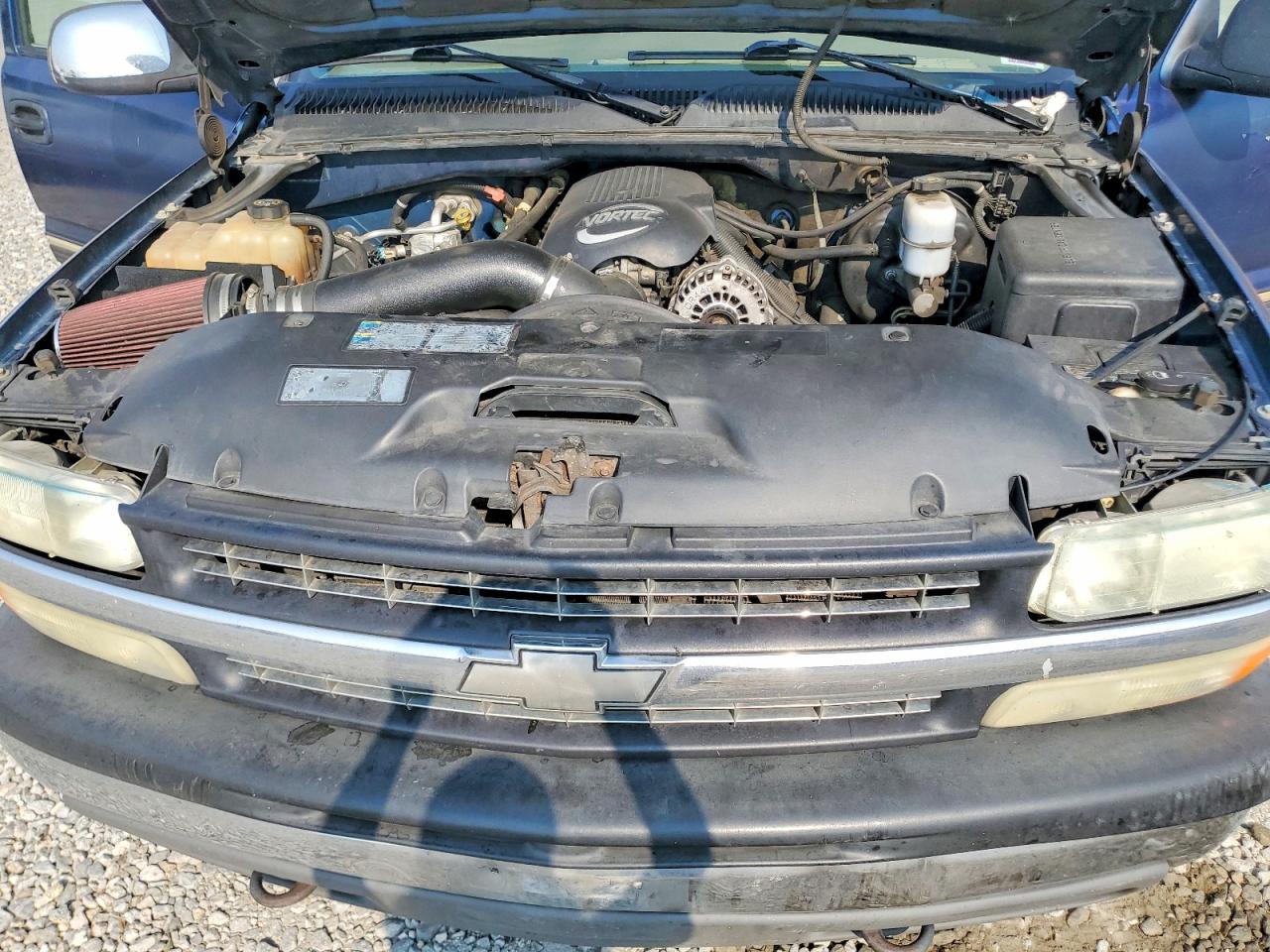 2002 Chevrolet Silverado K1500 Blue vin: 2GCEK19T221307728