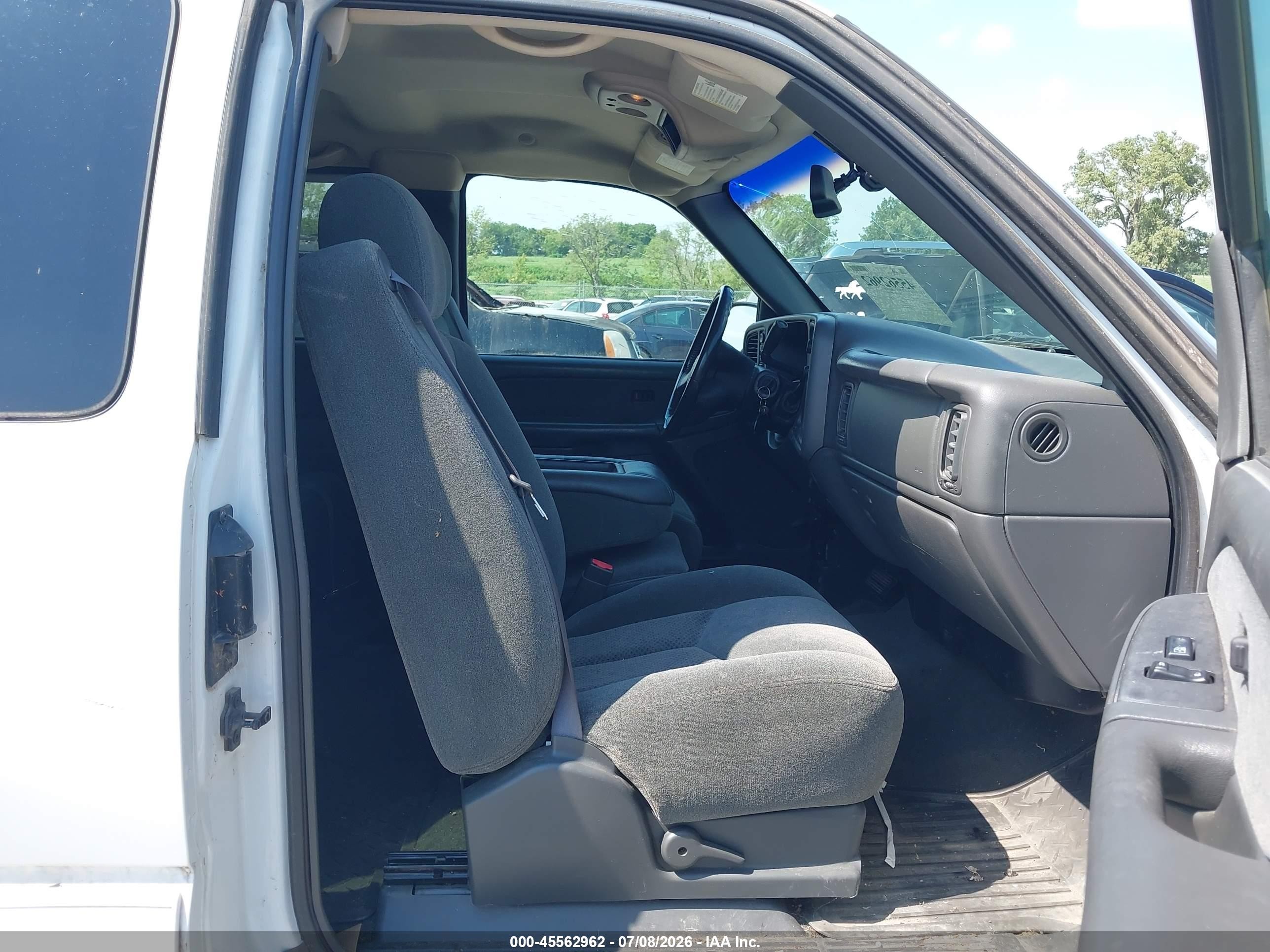 2003 Chevrolet Silverado 1500 Ls White vin: 2GCEK19T231226522