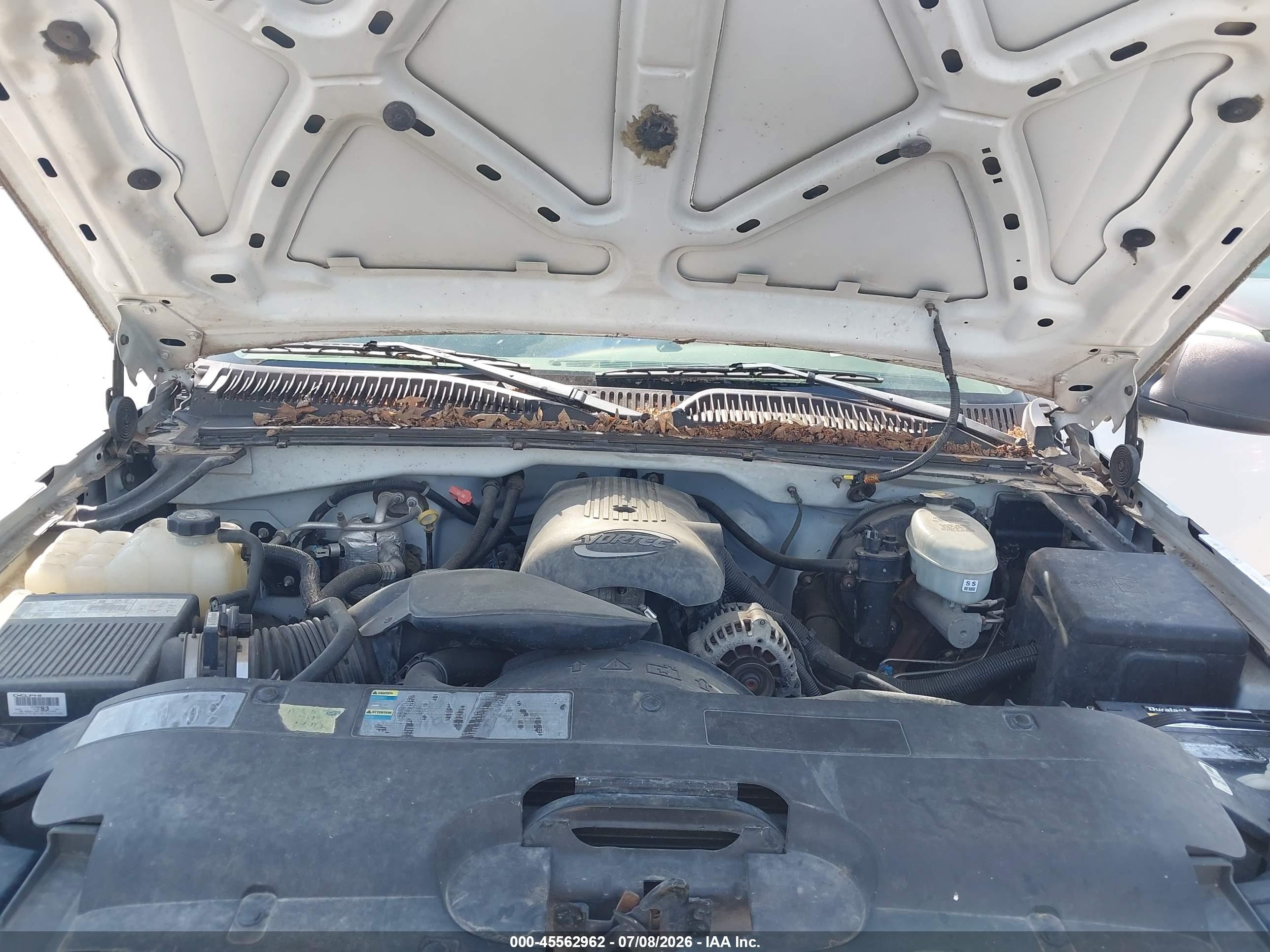 2003 Chevrolet Silverado 1500 Ls White vin: 2GCEK19T231226522