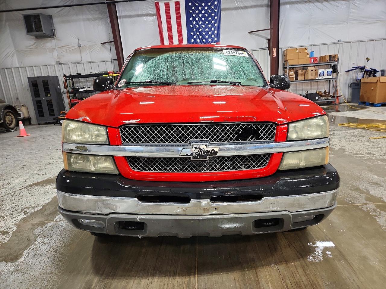 2003 Chevrolet Silverado K1500 Red vin: 2GCEK19T231317998
