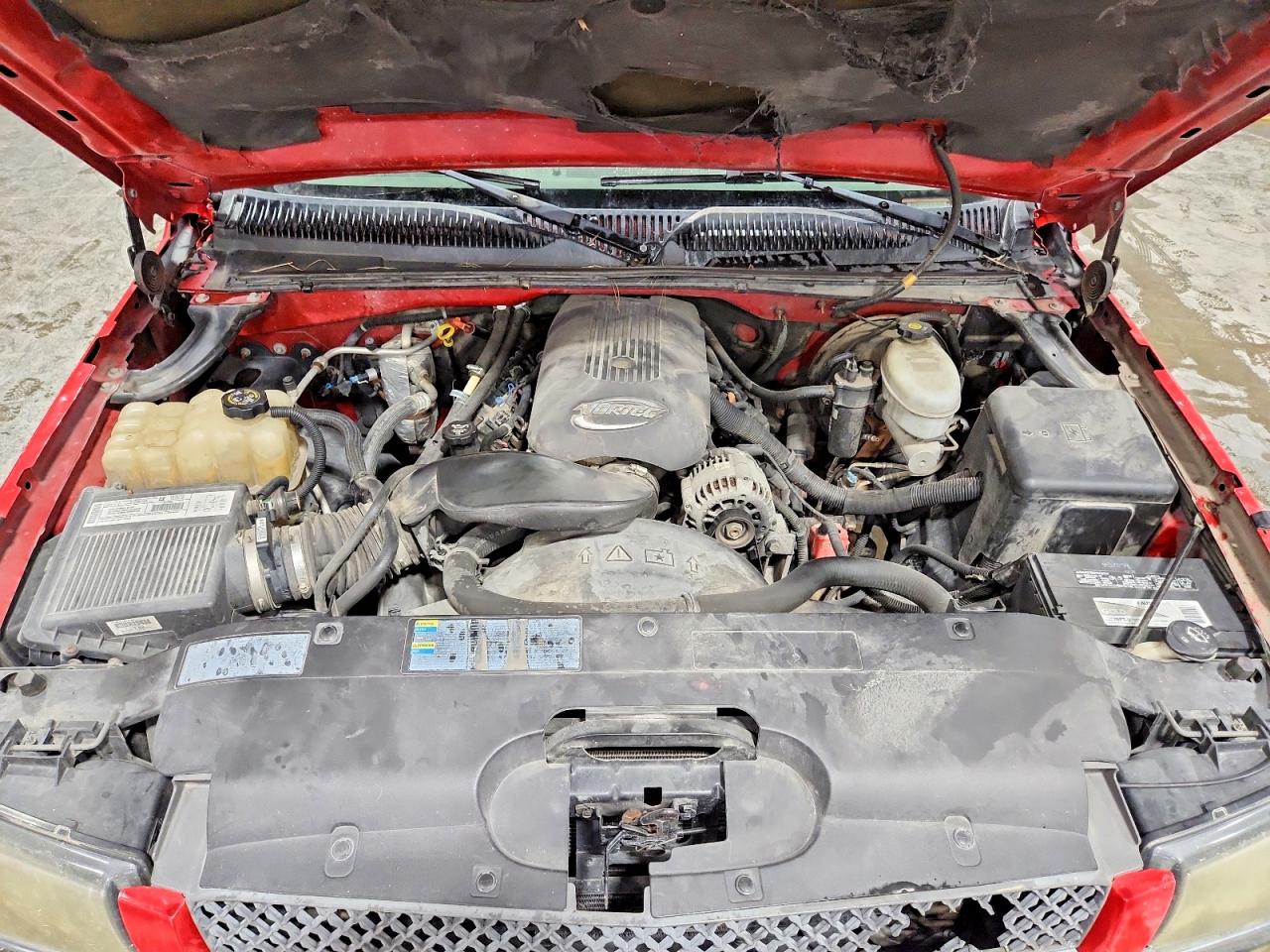 2003 Chevrolet Silverado K1500 Red vin: 2GCEK19T231317998