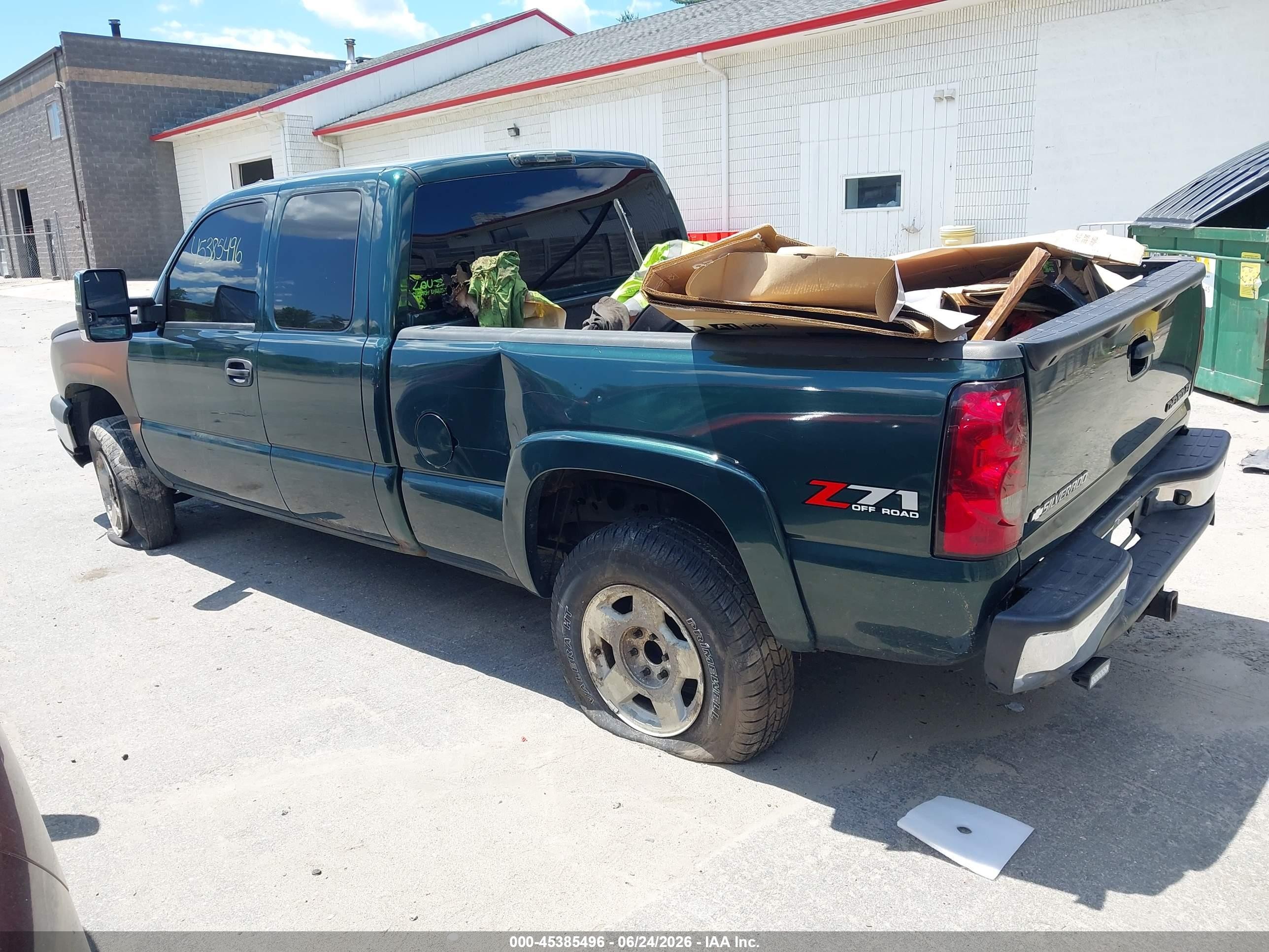 2004 Chevrolet Silverado 1500 Z71 Green vin: 2GCEK19T241113574