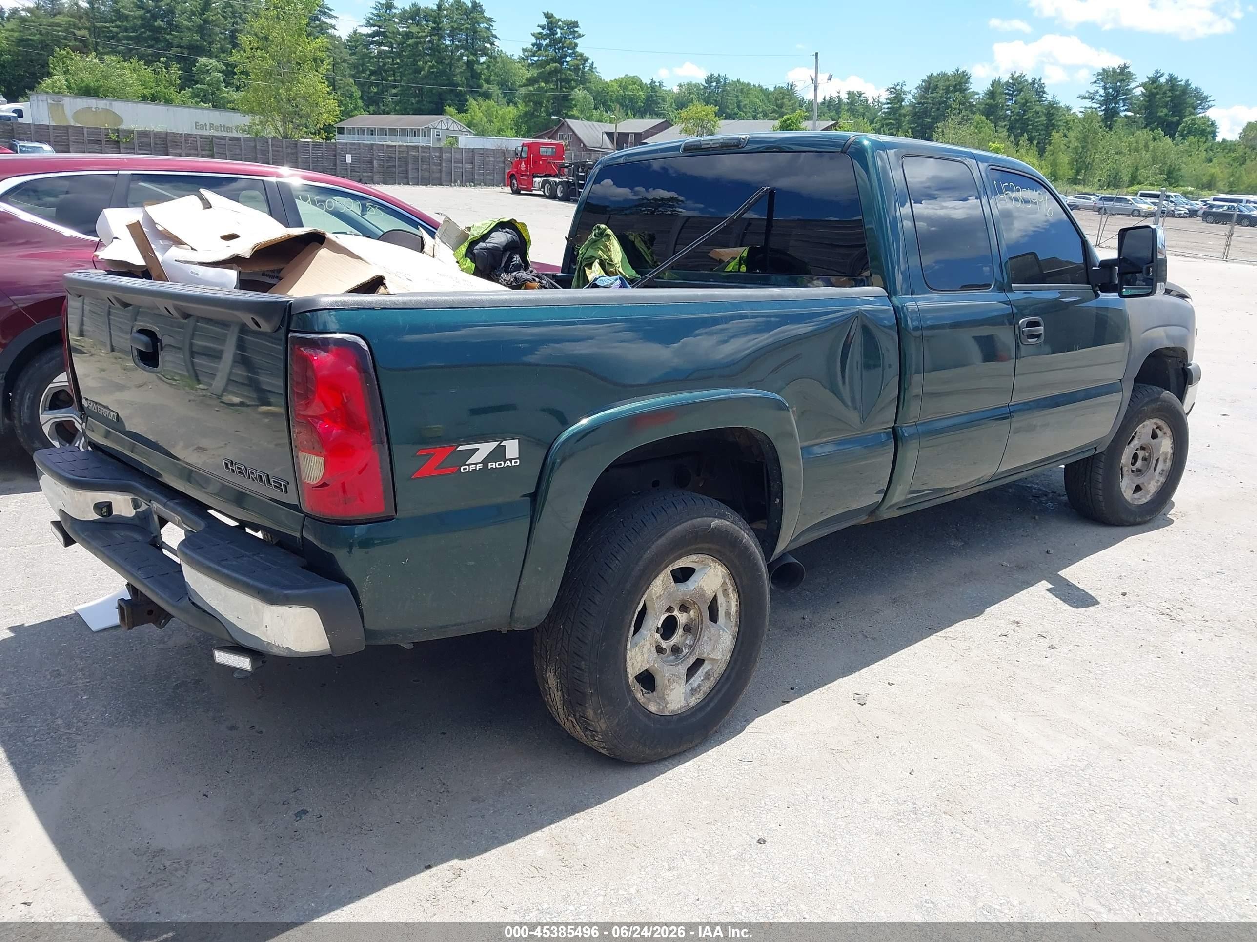 2004 Chevrolet Silverado 1500 Z71 Green vin: 2GCEK19T241113574